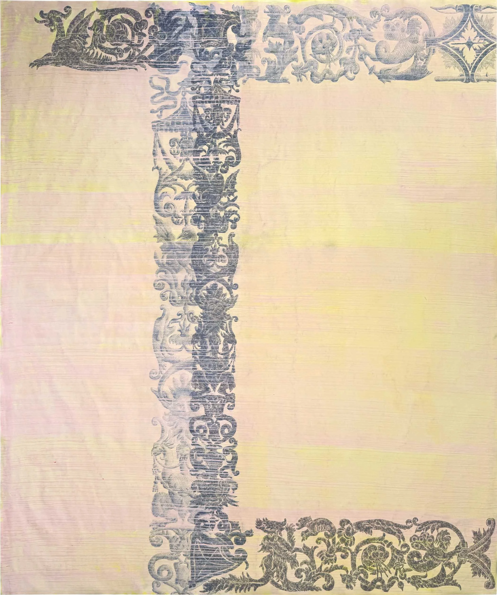 Freies Ornament - 148,5 x 178,5cm Bleistift/Vinyl/Papier