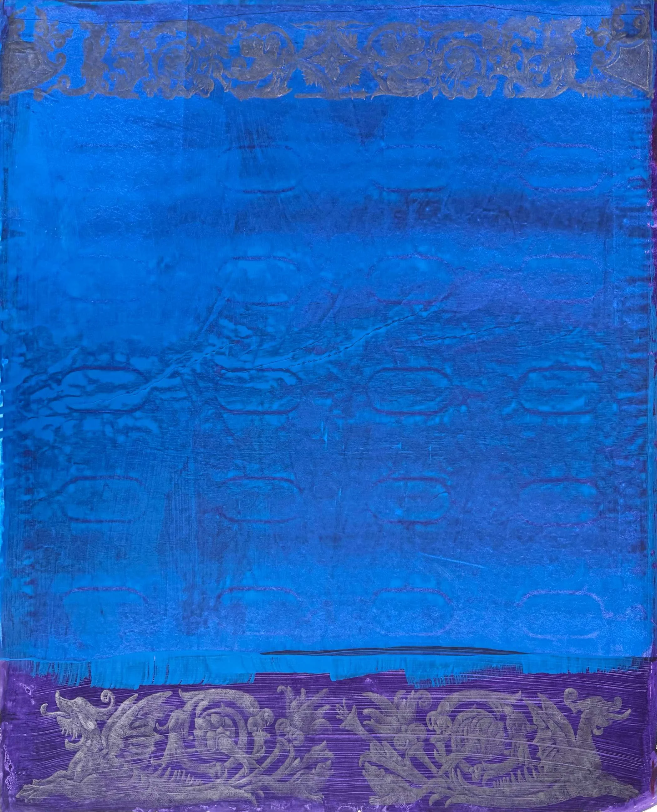 Tiefsee - 150 x 183cm Bleistift/Vinyl/Papier