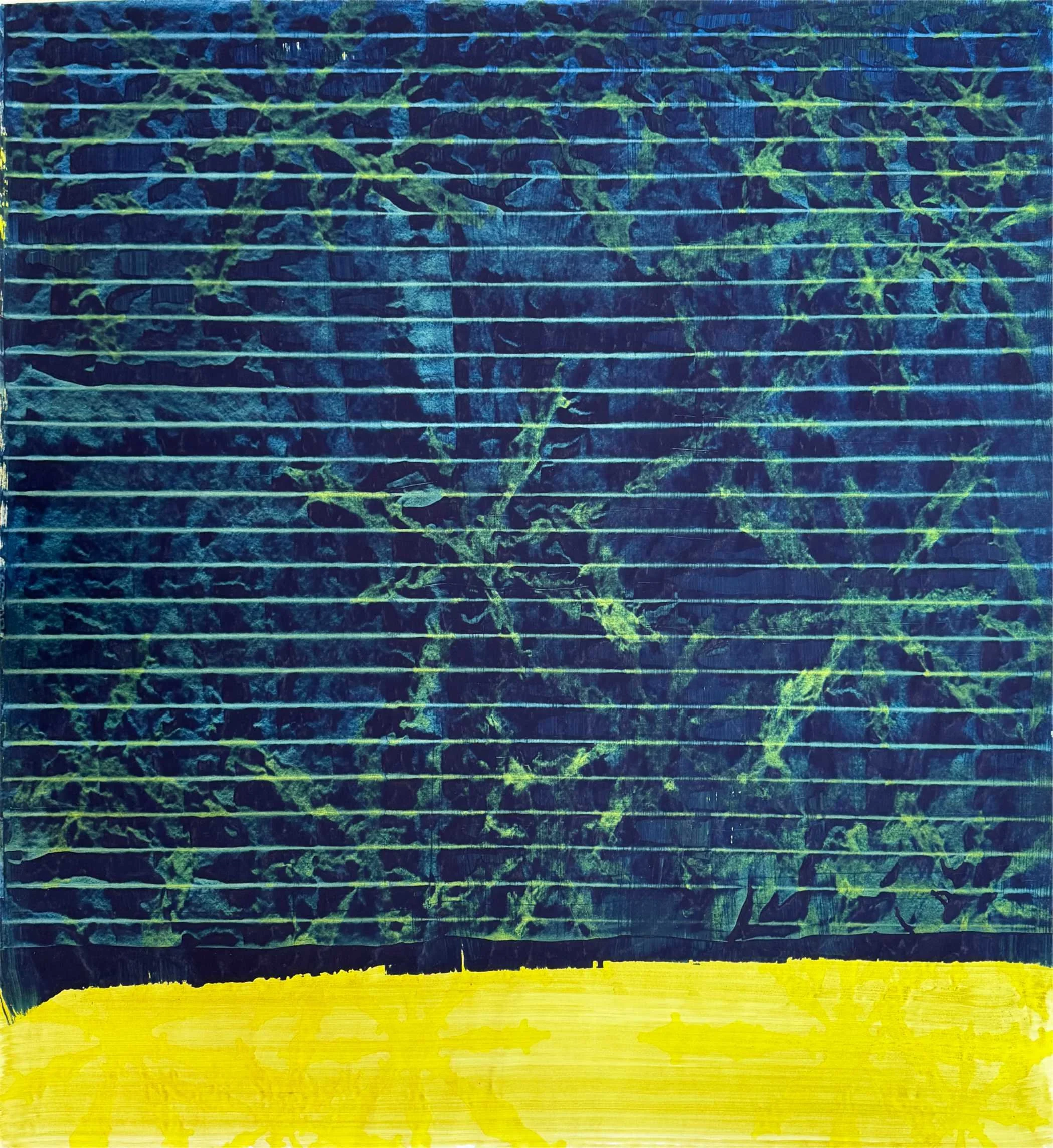 O.T. - 149 x 153cm, Vinyl/Papier