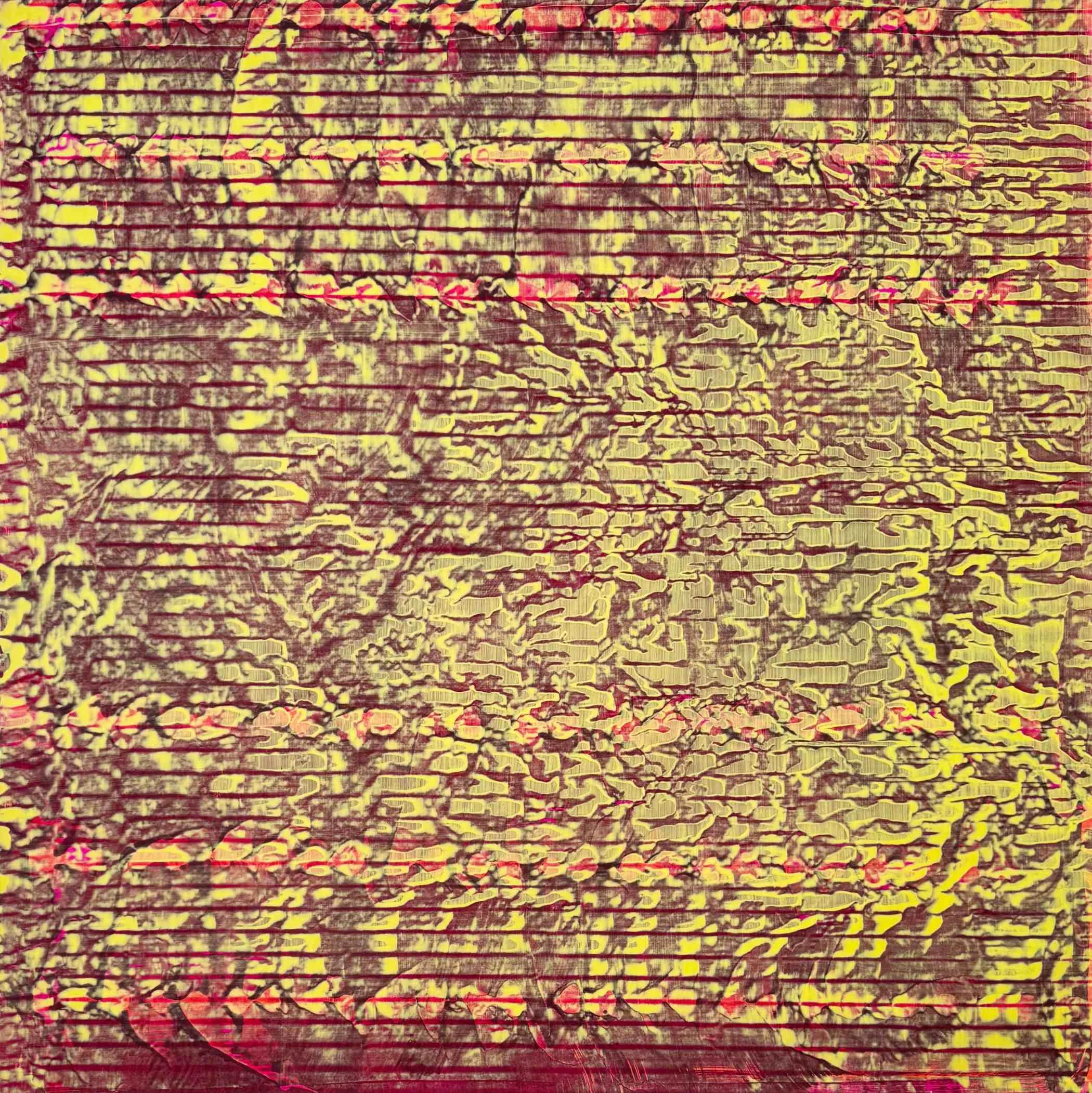 Kalligrafie - 144 x144,5, Vinyl/Papier