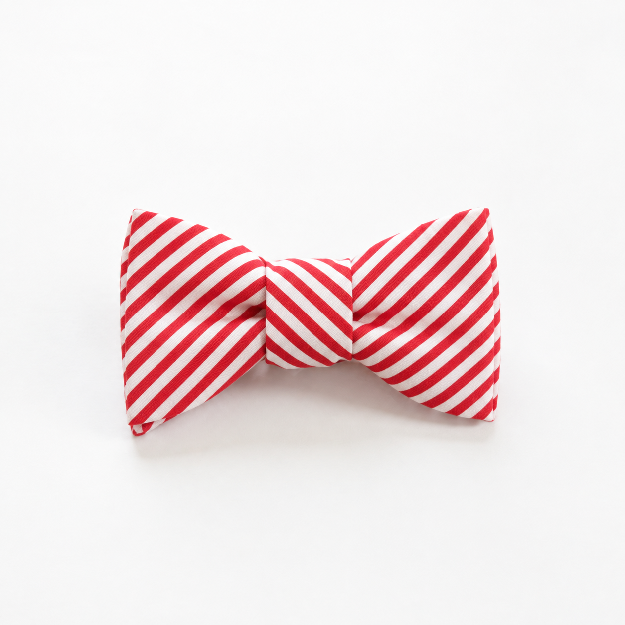 Red and White Stripe Bowtie