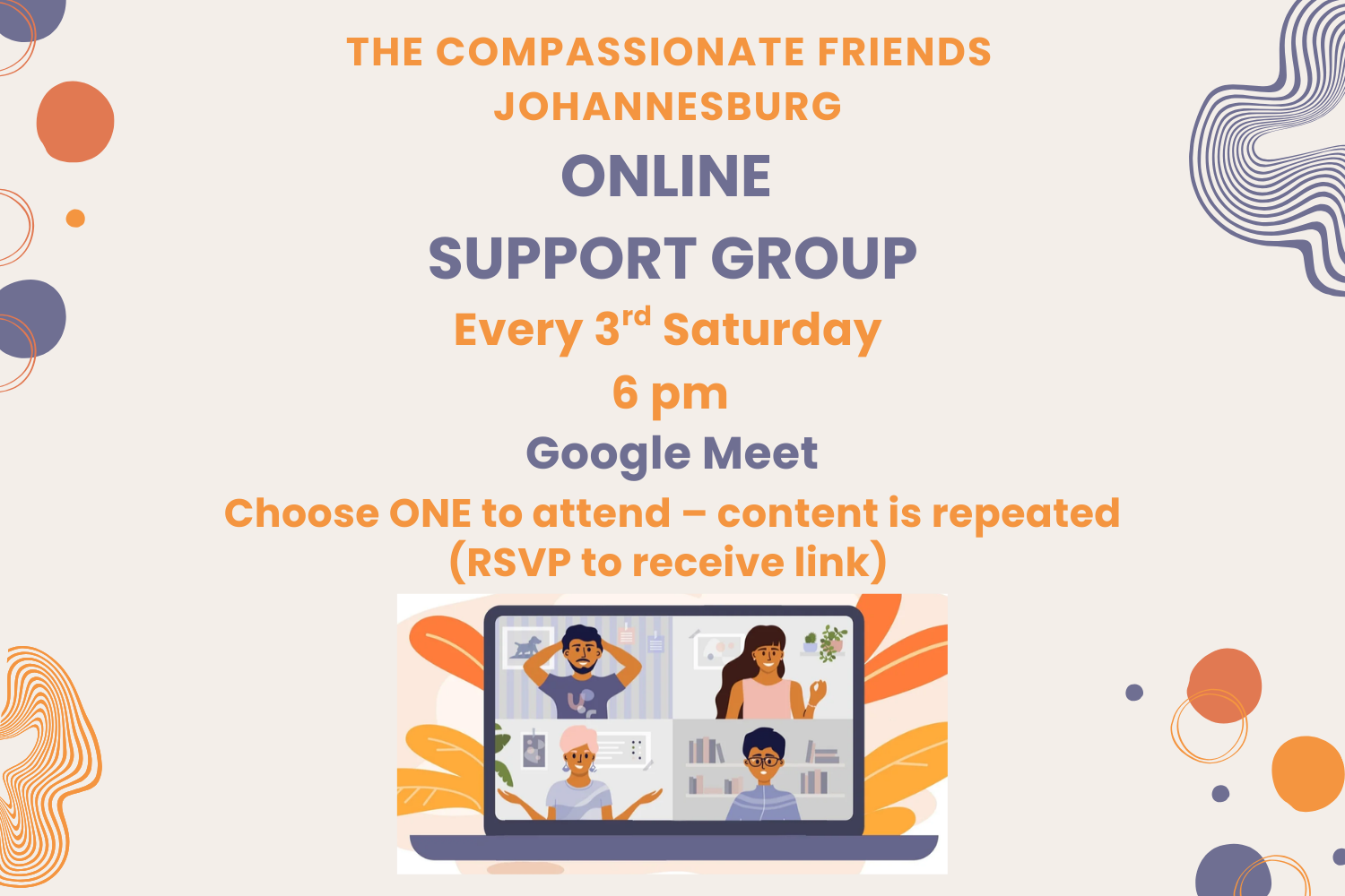 Online Support Group (Saturday)