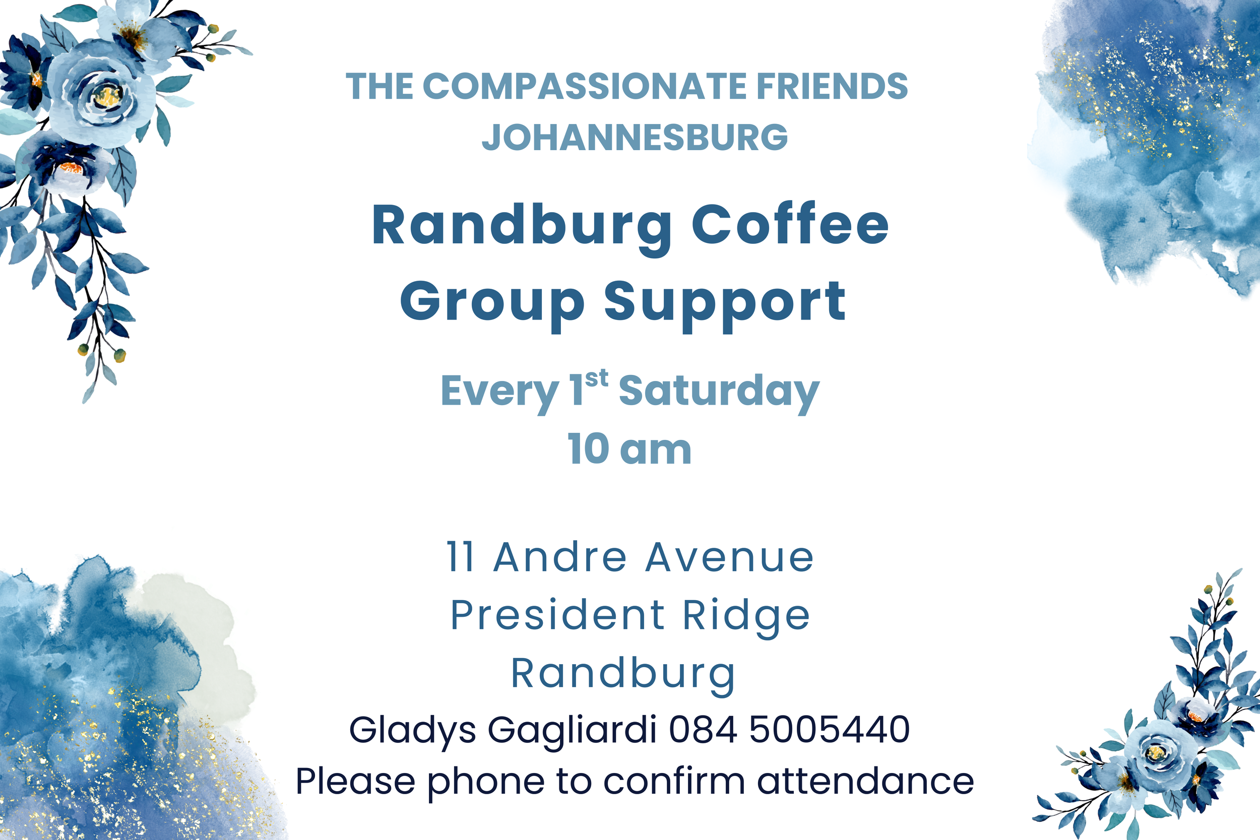 Randburg Coffee Group Support - 4 October 2025
