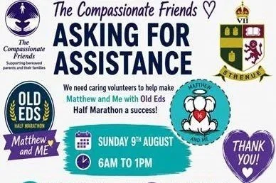 Matthew and Me with Old Eds Half Marathon