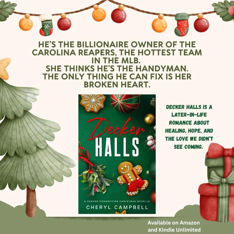 Looking for a cozy holiday novella that will make you laugh, cry, but most of all, swoon? Check out Decker Halls on #Amazon and #kindleunlimited and support an #indieauthor this season.