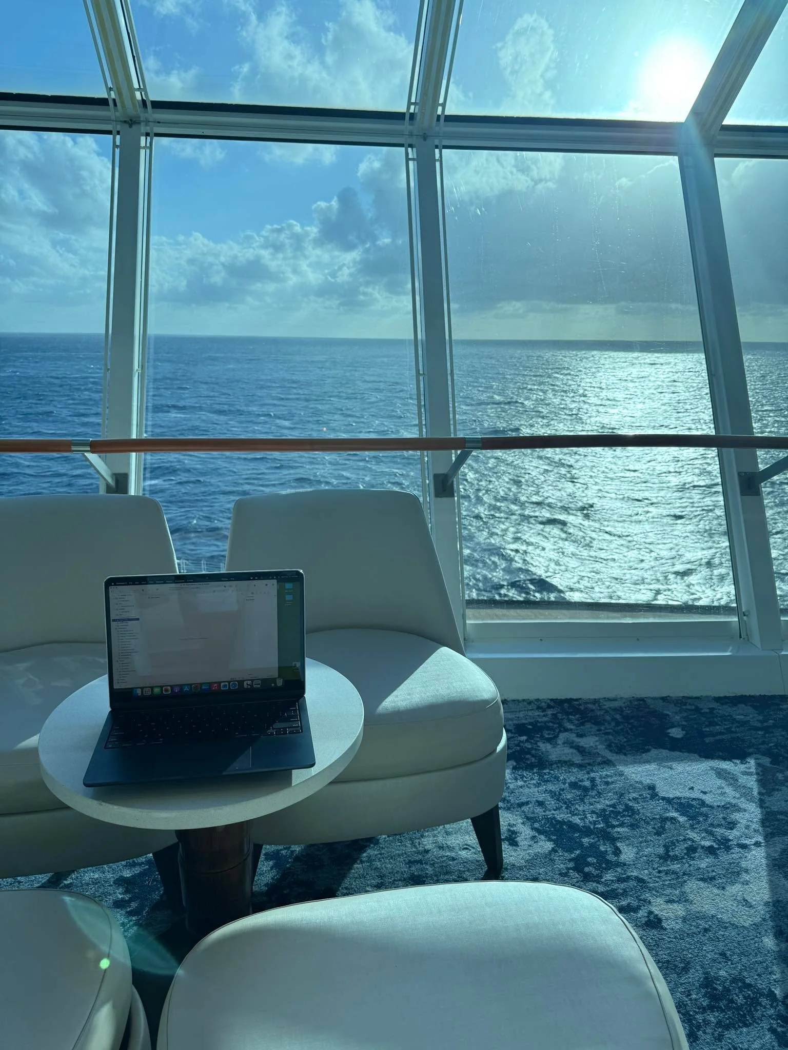 Brought my laptop along on my cruisemas because Zac is yelling at me to tell his story, but he keeps correcting me. He may have a sleeping around problem, but he&rsquo;s working on it. Apparently we have different ideas of what that means. 🤣