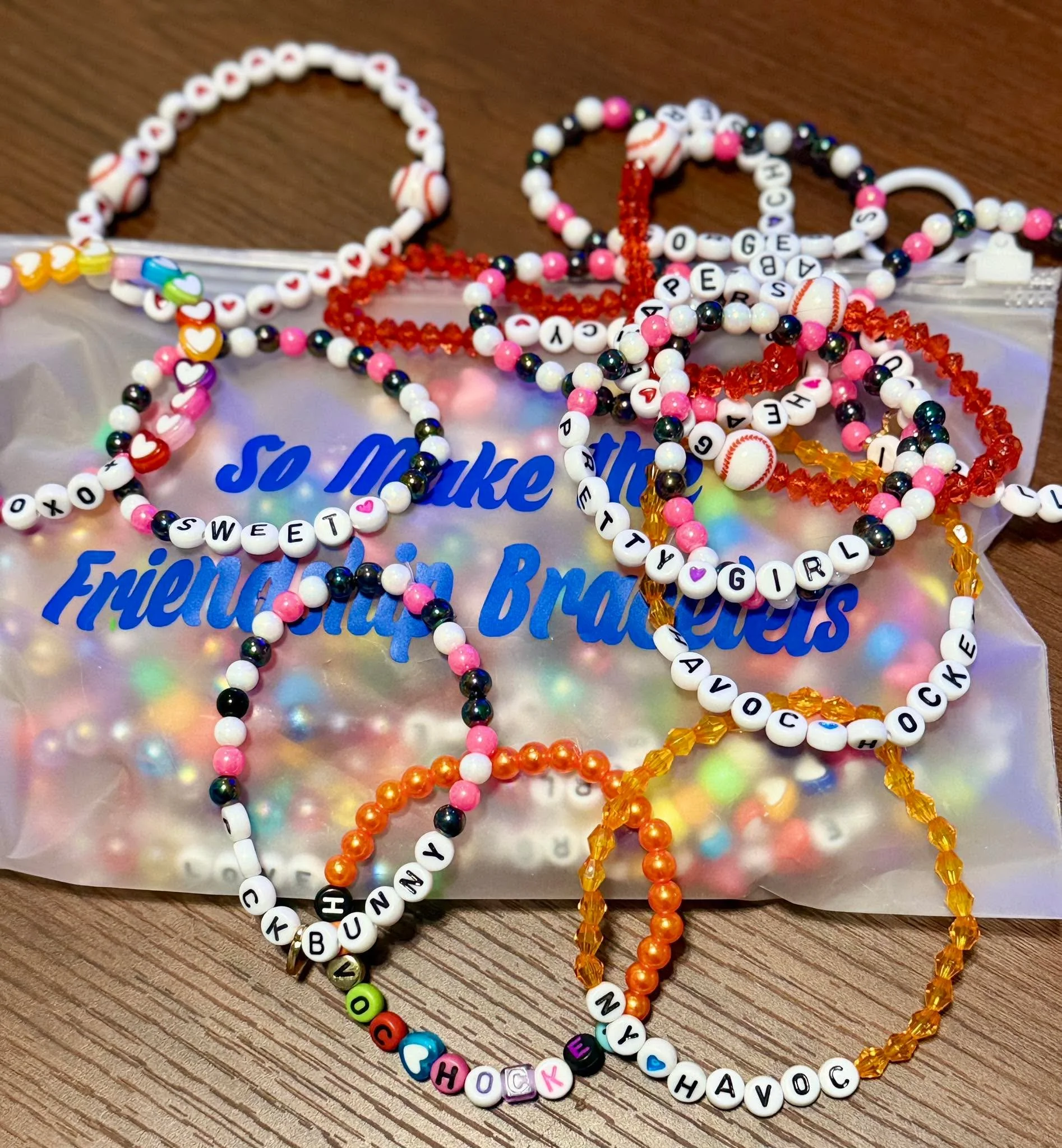 When I make friendship bracelets for readers, I&rsquo;m taken back to the Eras Tour where we shared a happy and safe space. So I&rsquo;ll keep making the friendship bracelets to remember that moment. Can&rsquo;t wait to share them with you at signing