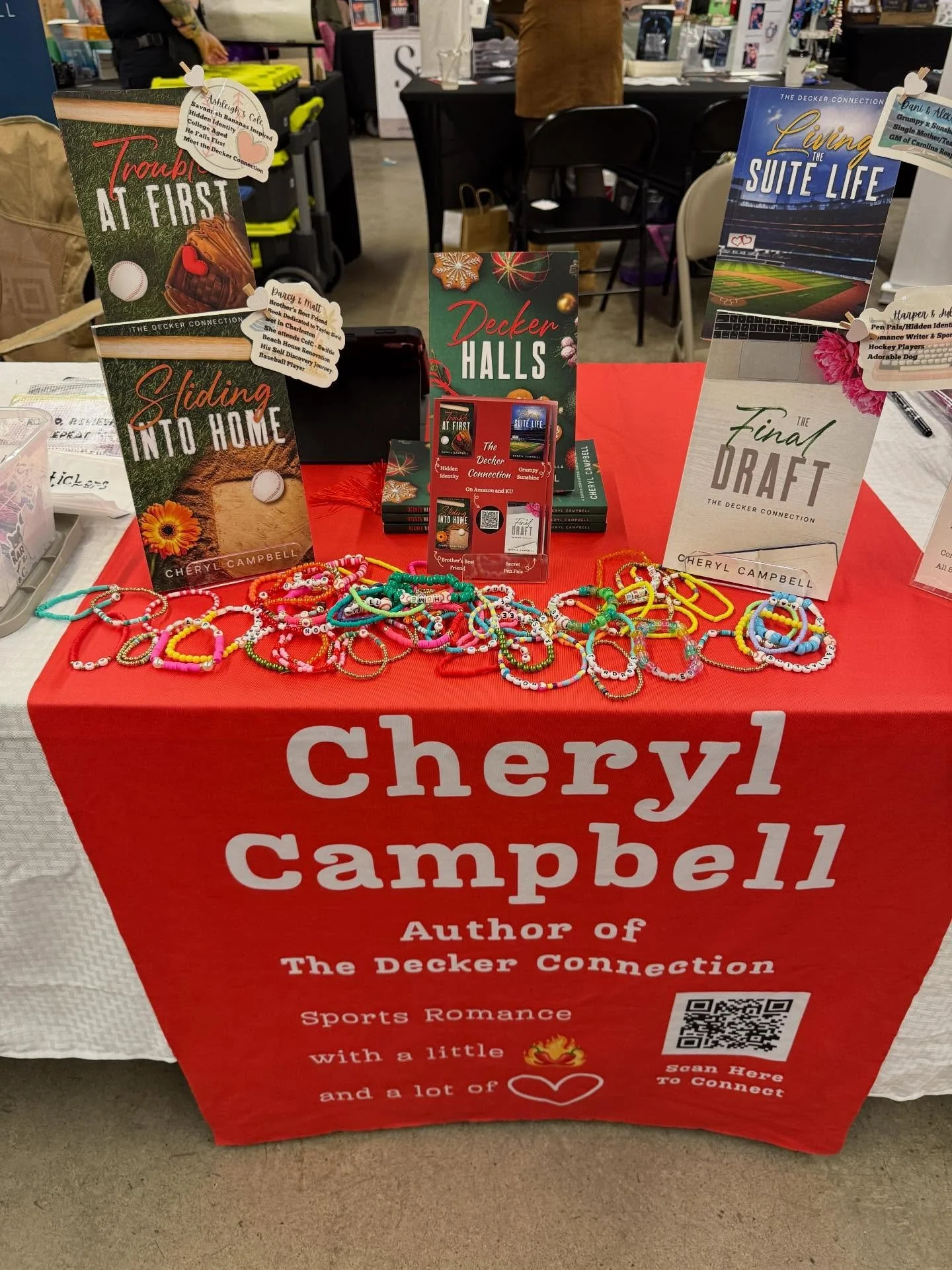 Noodle came to see me at the Romance book Fair today!!! Plus I wrote a Noodle scene that had me squealing and kicking my feet this morning. This next book is 💯 rom-com. Noodle steals the show!

#bookfair  #baseballromance #frontpaigemedia