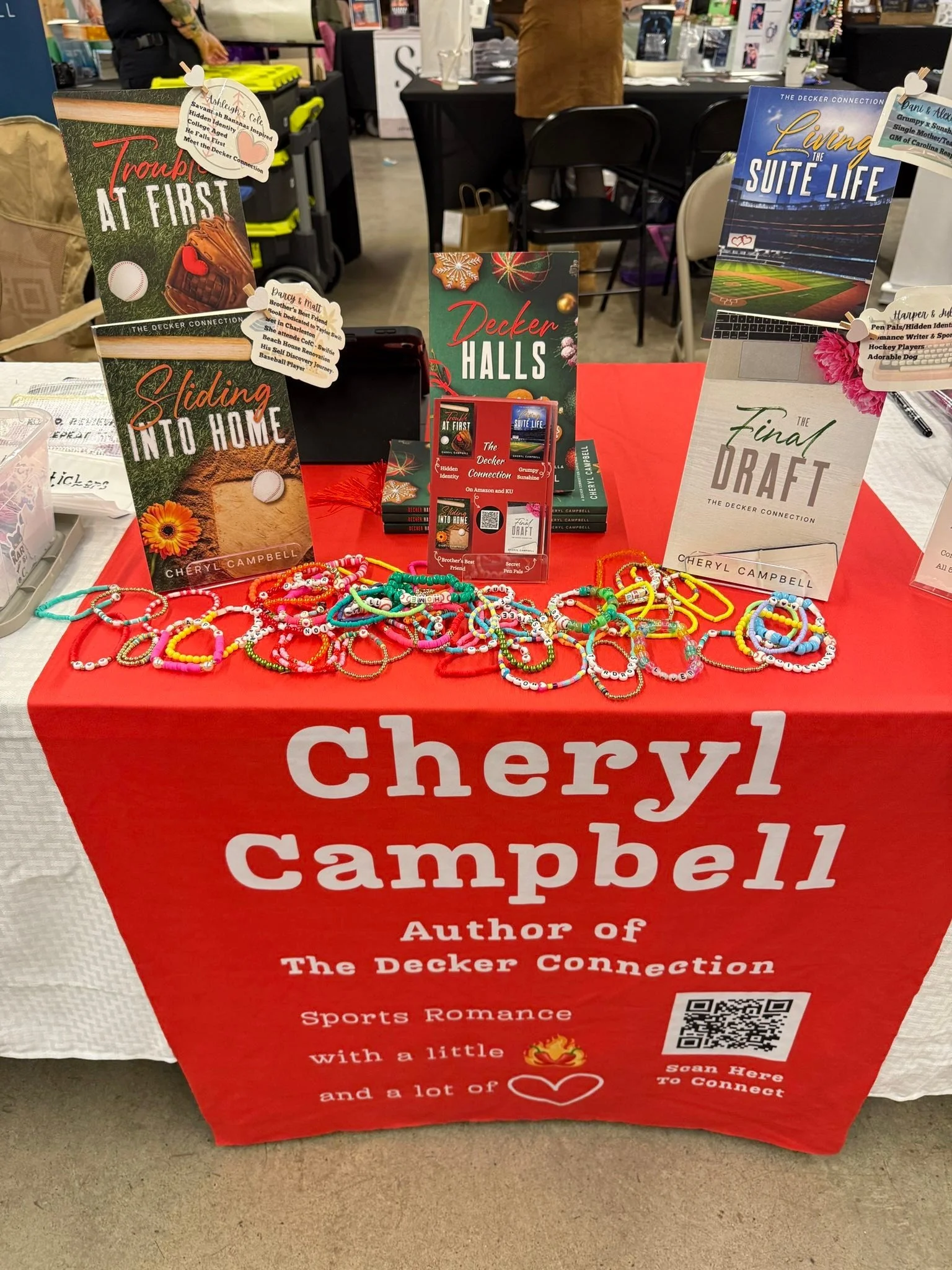 Noodle came to see me at the Romance book Fair today!!! Plus I wrote a Noodle scene that had me squealing and kicking my feet this morning. This next book is 💯 rom-com. Noodle steals the show!

#bookfair  #baseballromance #frontpaigemedia