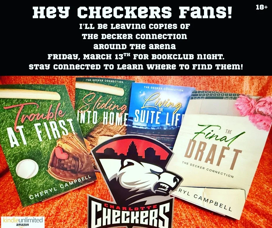 Booklovers + Charlotte Checkers Hockey Club + The Decker Connection = a beautiful HAT TRICK
See you at The Biscuit tonight &mdash; The Decker Connection will be there. Follow me on FB, IG and TikTok for instructions on where to find free books during