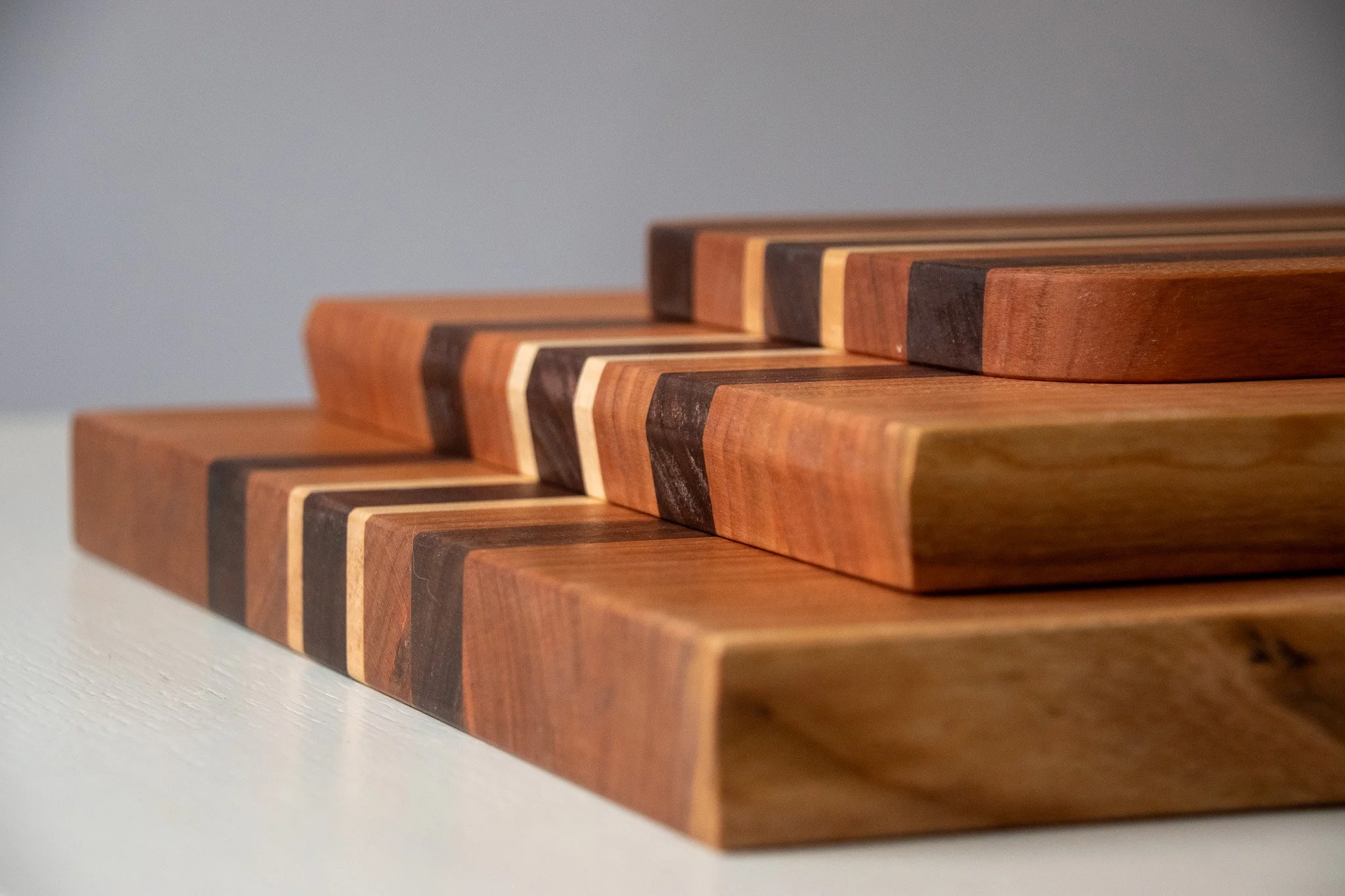 Hand Made Cherry, American Black Walnut and Maple Chopping Boards