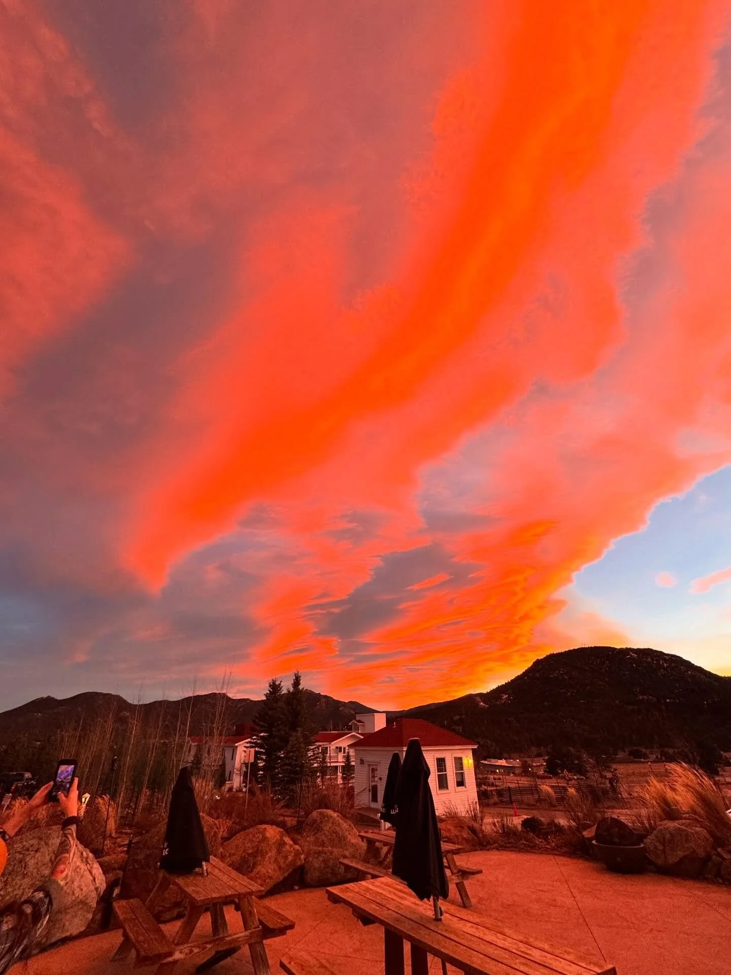 Last nights unreal sunset.  Mountain waves plus winter sunsets always equal some amazing colors and textures!