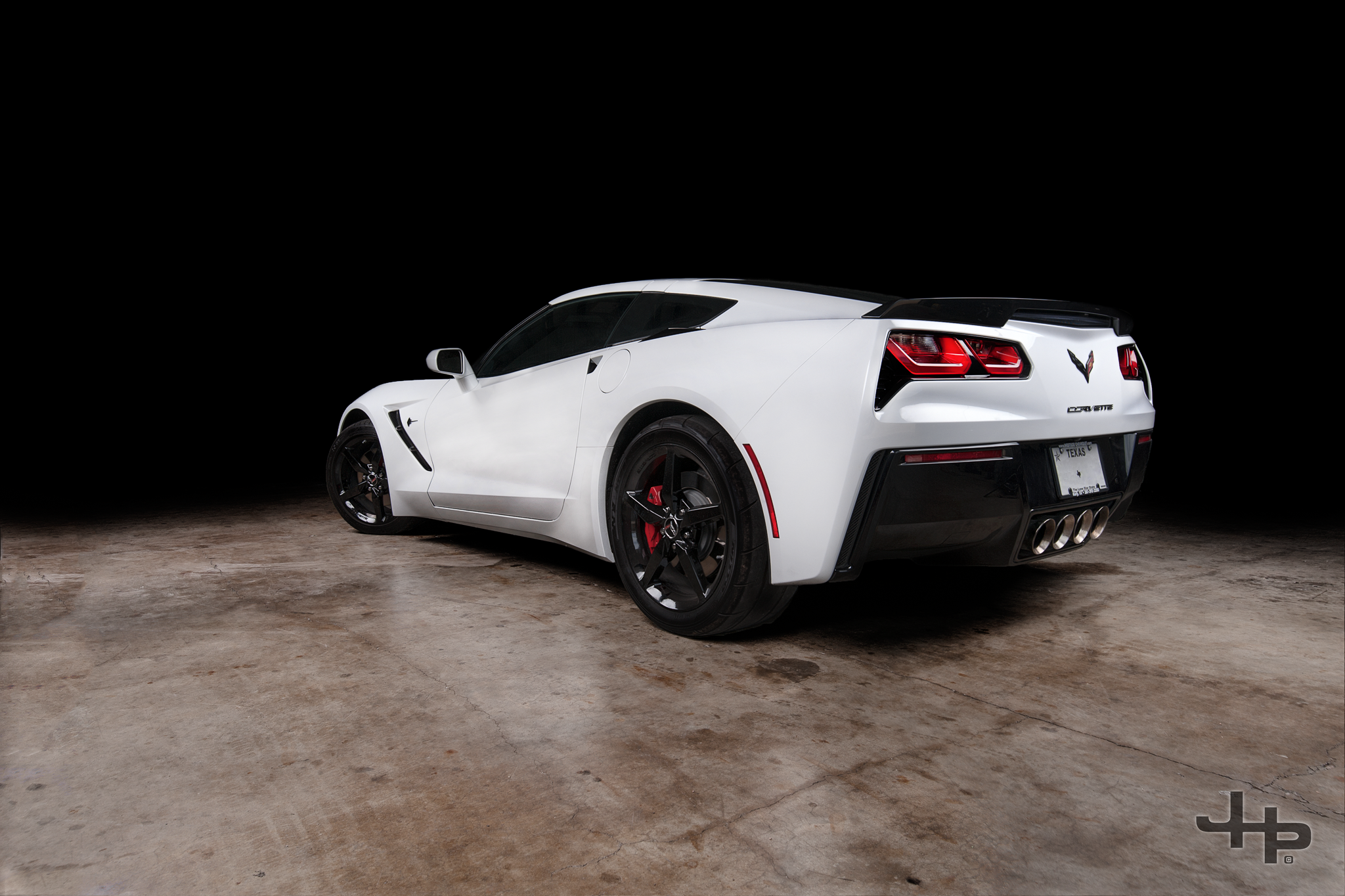 Chevy Corvette Stingray - Light Painting w/ Background Removed