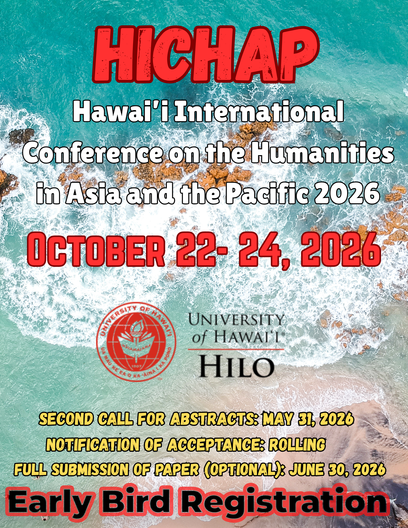 HICHAP- Early Bird Registration - Deadline July 1, 2026 -  $275