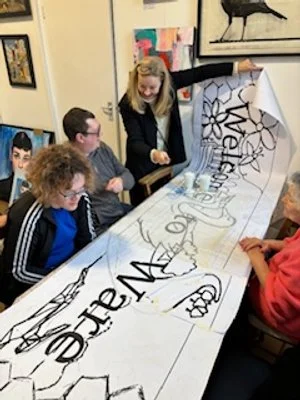 Designing the Ware Train Station Mosaic.
New River Line & "Always Bee You" CIC 2024