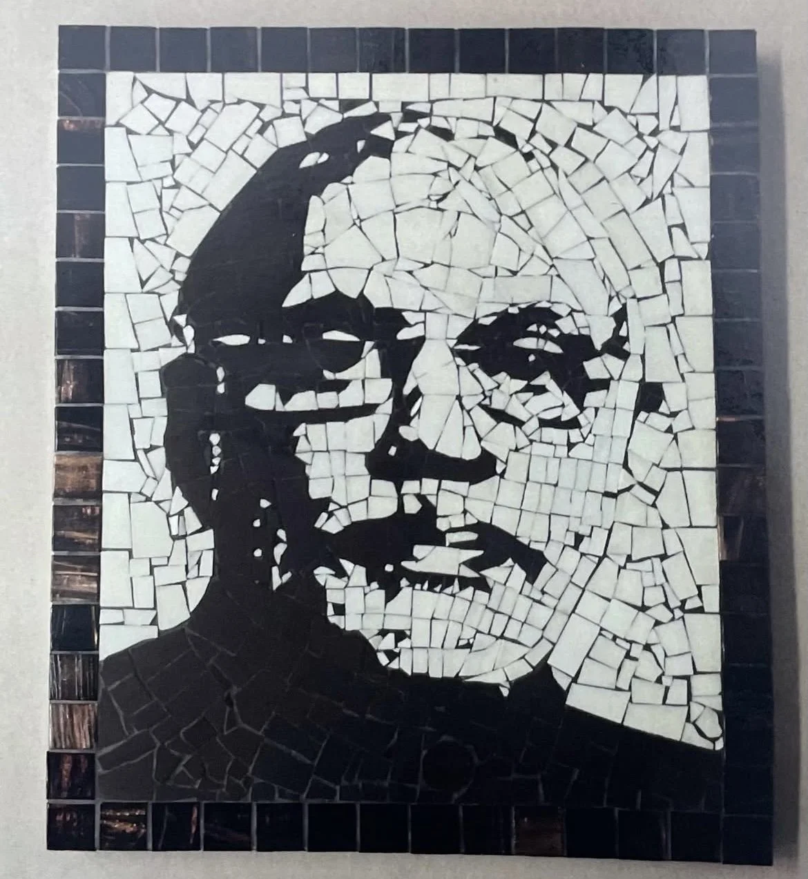 Commissioned Gift mosaic portrait of President of India Pranab Mukherjee