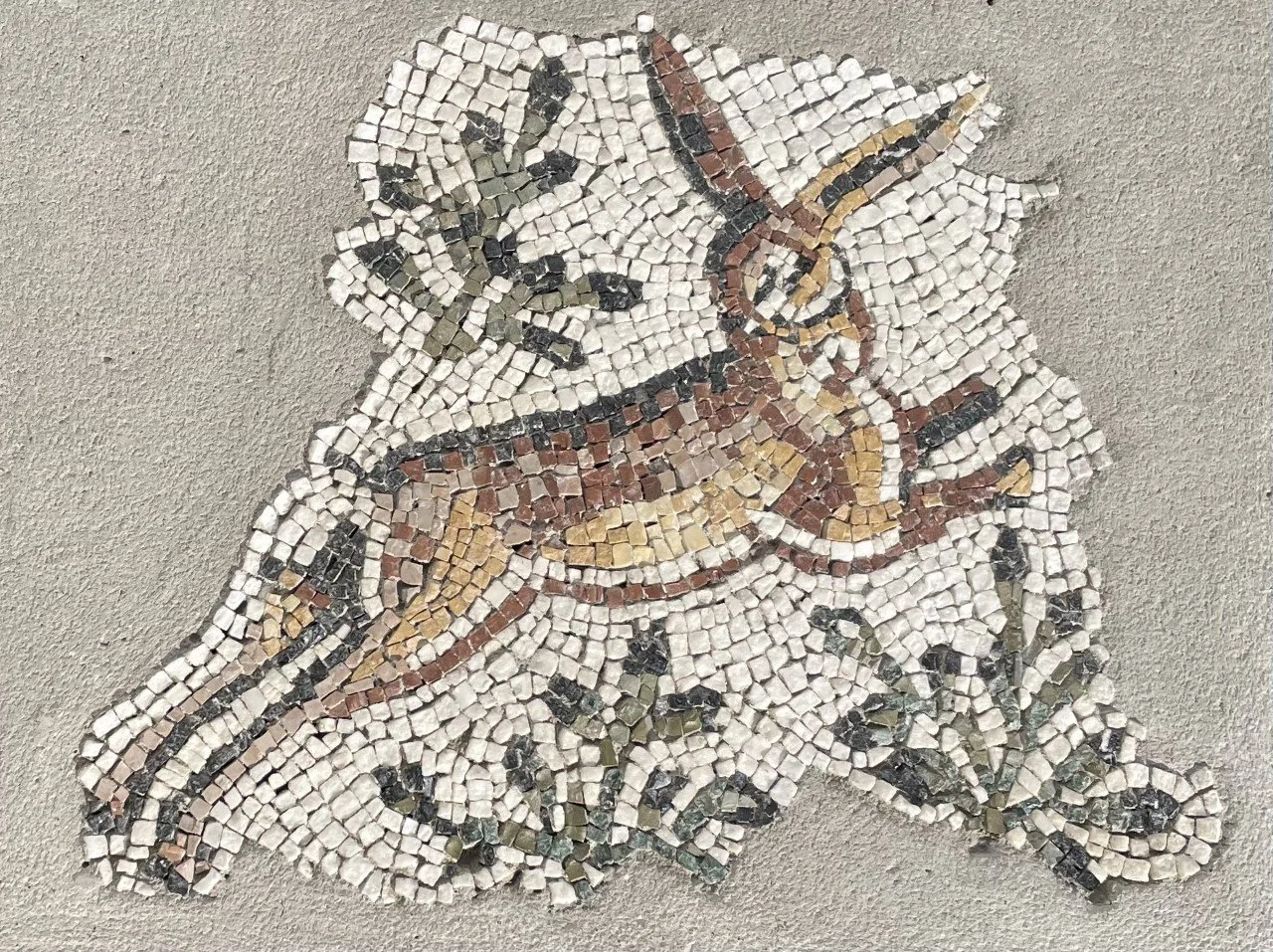 Marble Hare Mosaic, Ravenna, Italy.
