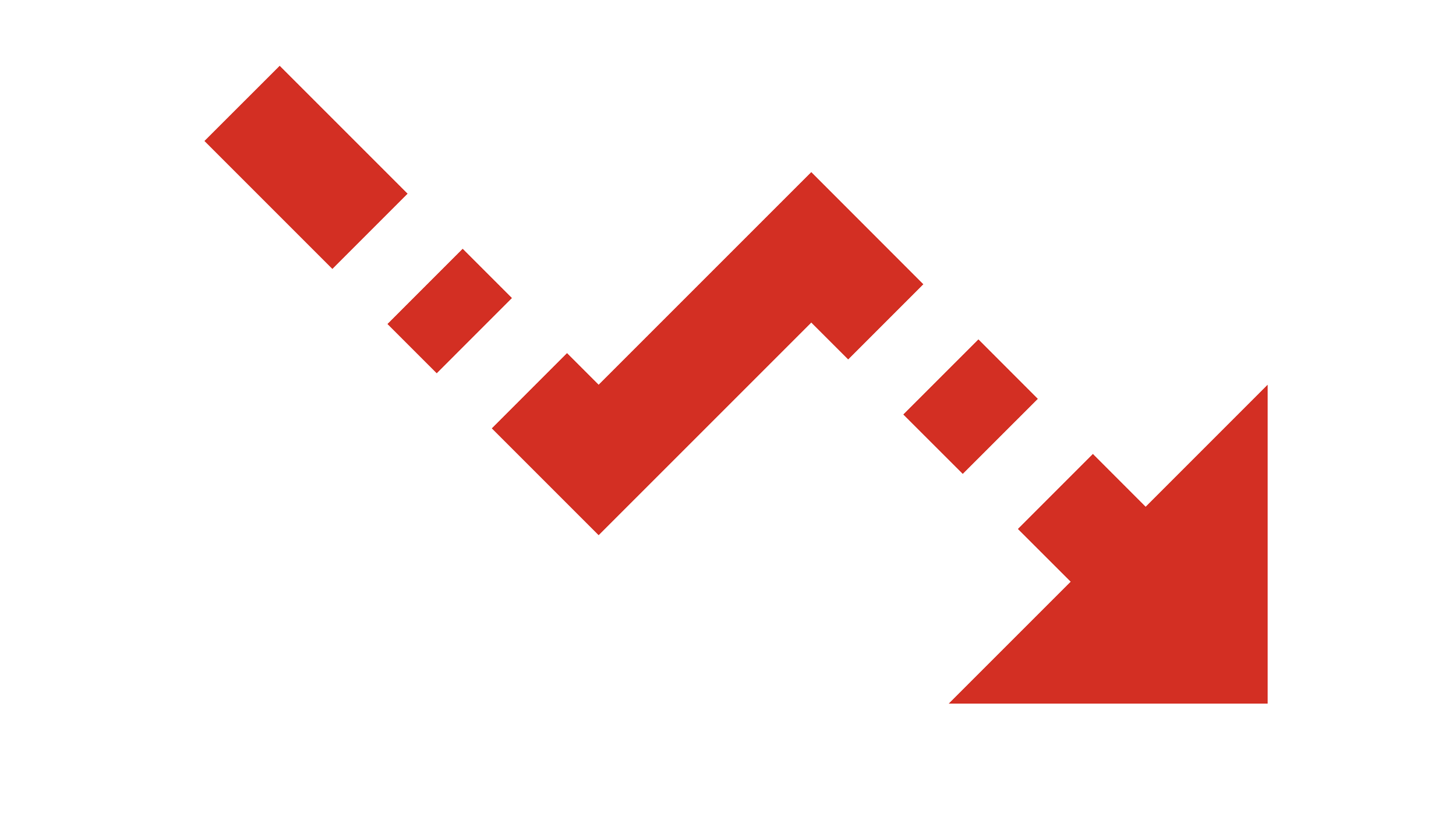 A red downward trending arrow with bar graph elements indicating a decline or decrease.