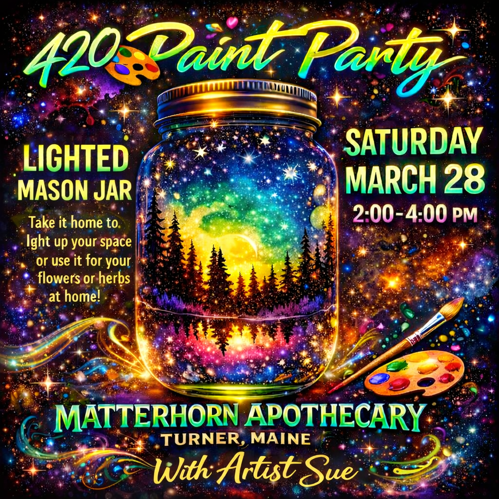 420 Paint Party : Lighted Mason Jar 