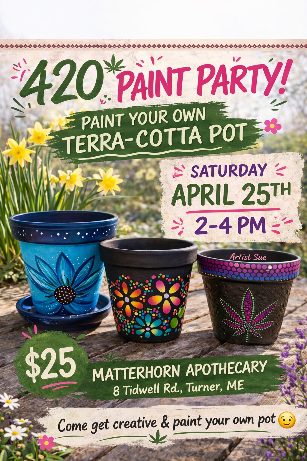 Paint your Own Terra-Cotta Pot 