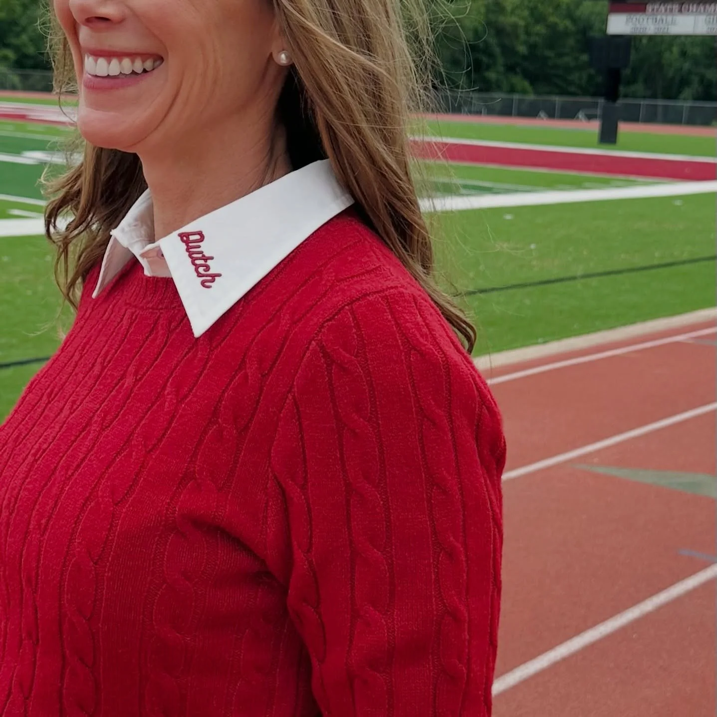 Uniform-compliant, but make it cute ✨📣 Our school spirit sweater = effortless layering + instant polish.