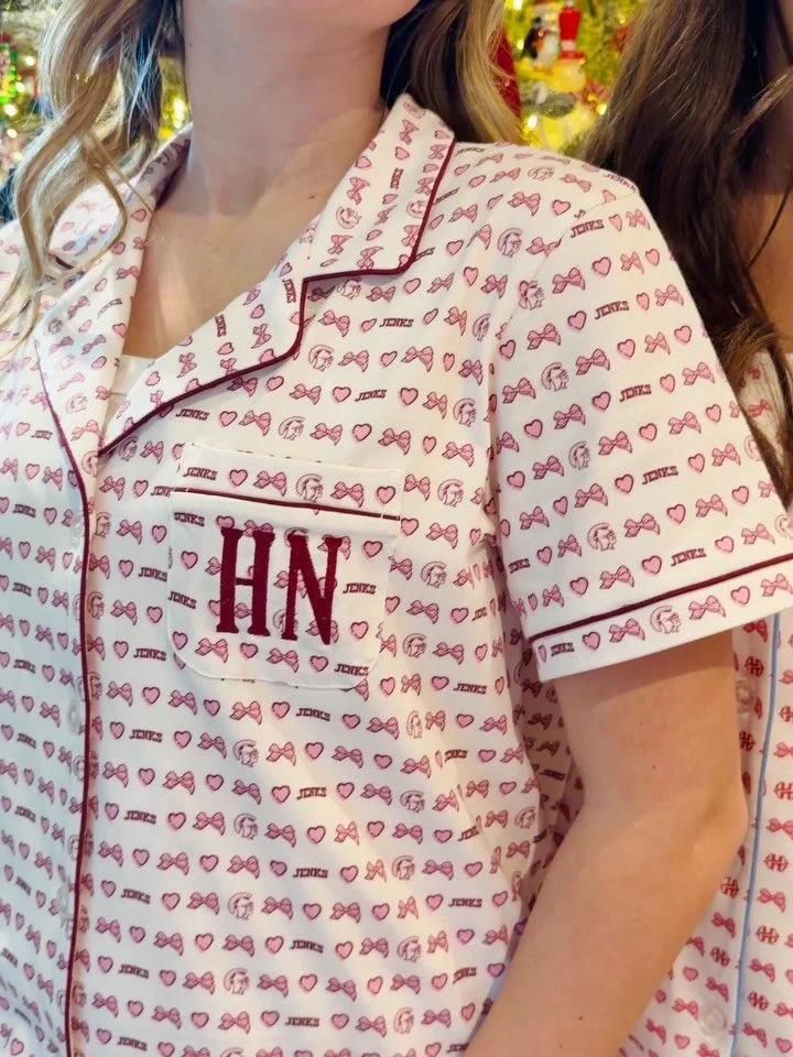 Is it too early to be posting about the holiday season? Perhaps. But it&rsquo;s never too early to post about our best-selling custom pajamas that are available in both women&rsquo;s and youth sizes. Cute, cozy, and custom to you - DM for wholesale i