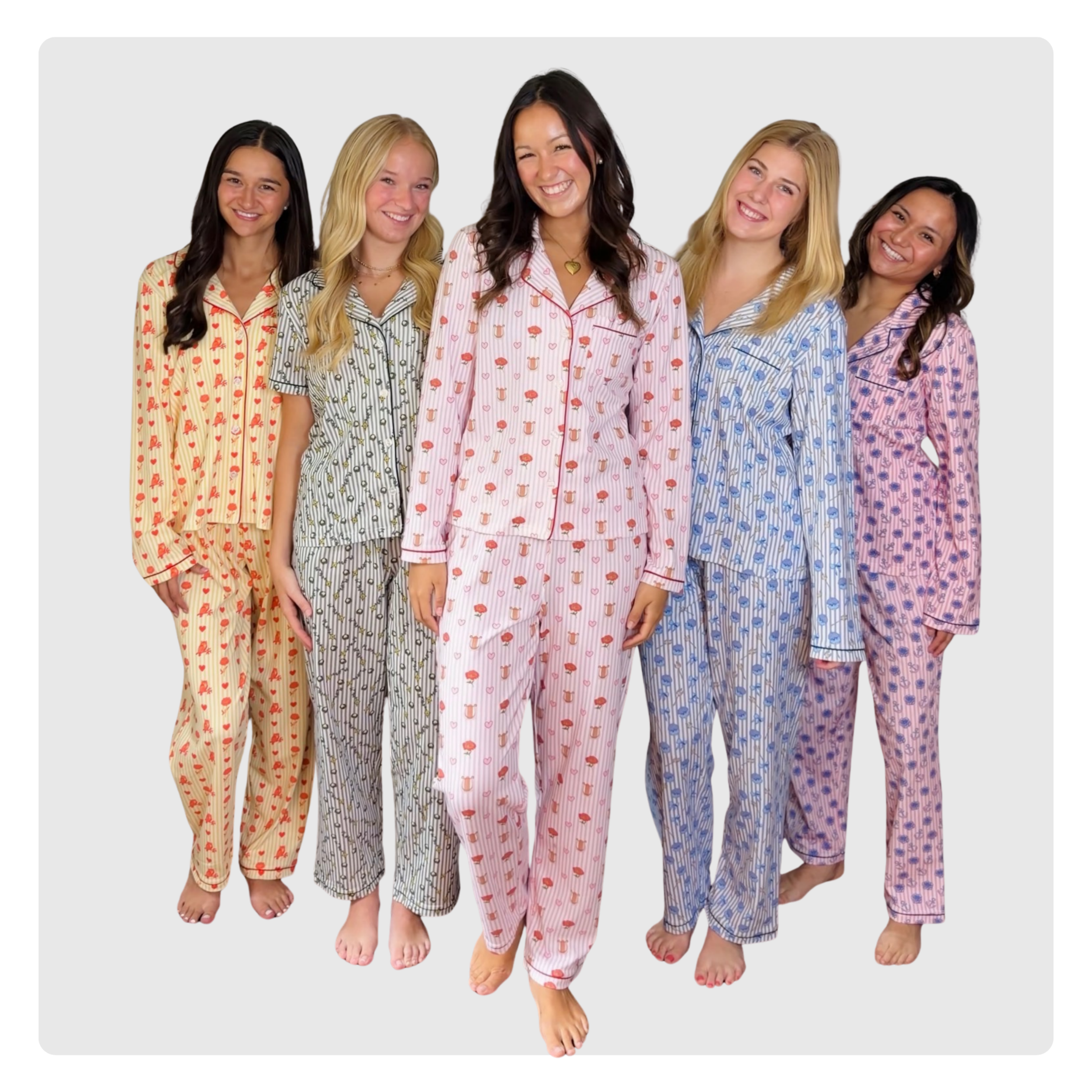 Greek Sisterhood Long Set Pajamas