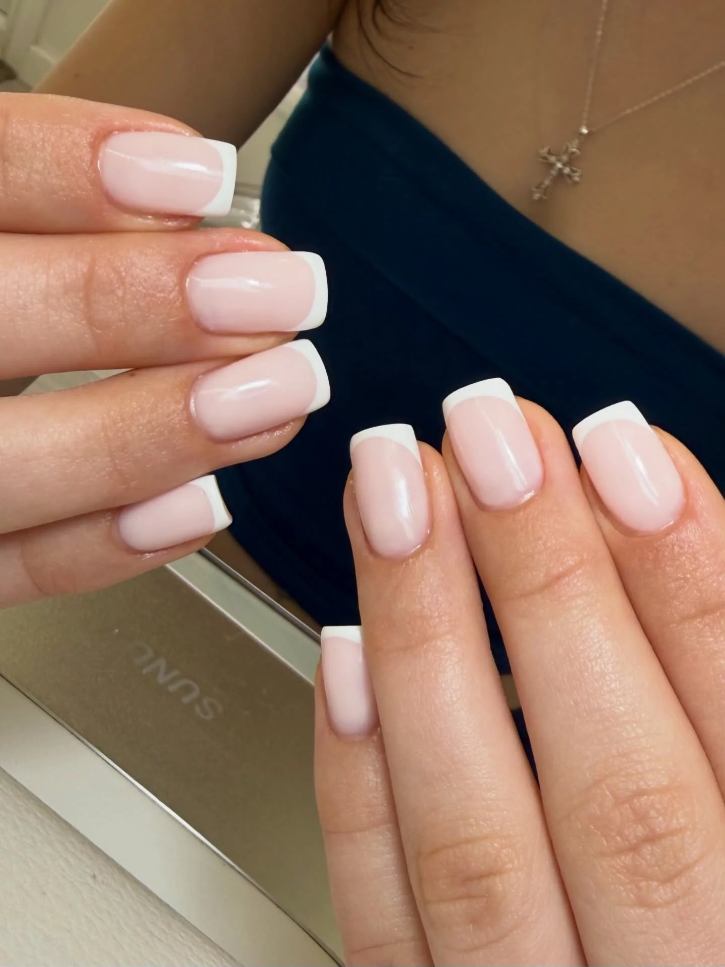Dreamer Biab French 🫧🤍

The prettiest combo 🫶🏻 

@the_gelbottle_inc Dreamer @brillbirduk brush and go. 
#tgbinsider #cleanmanicure #frenchmanicure #biabwoking

Gel nails woking