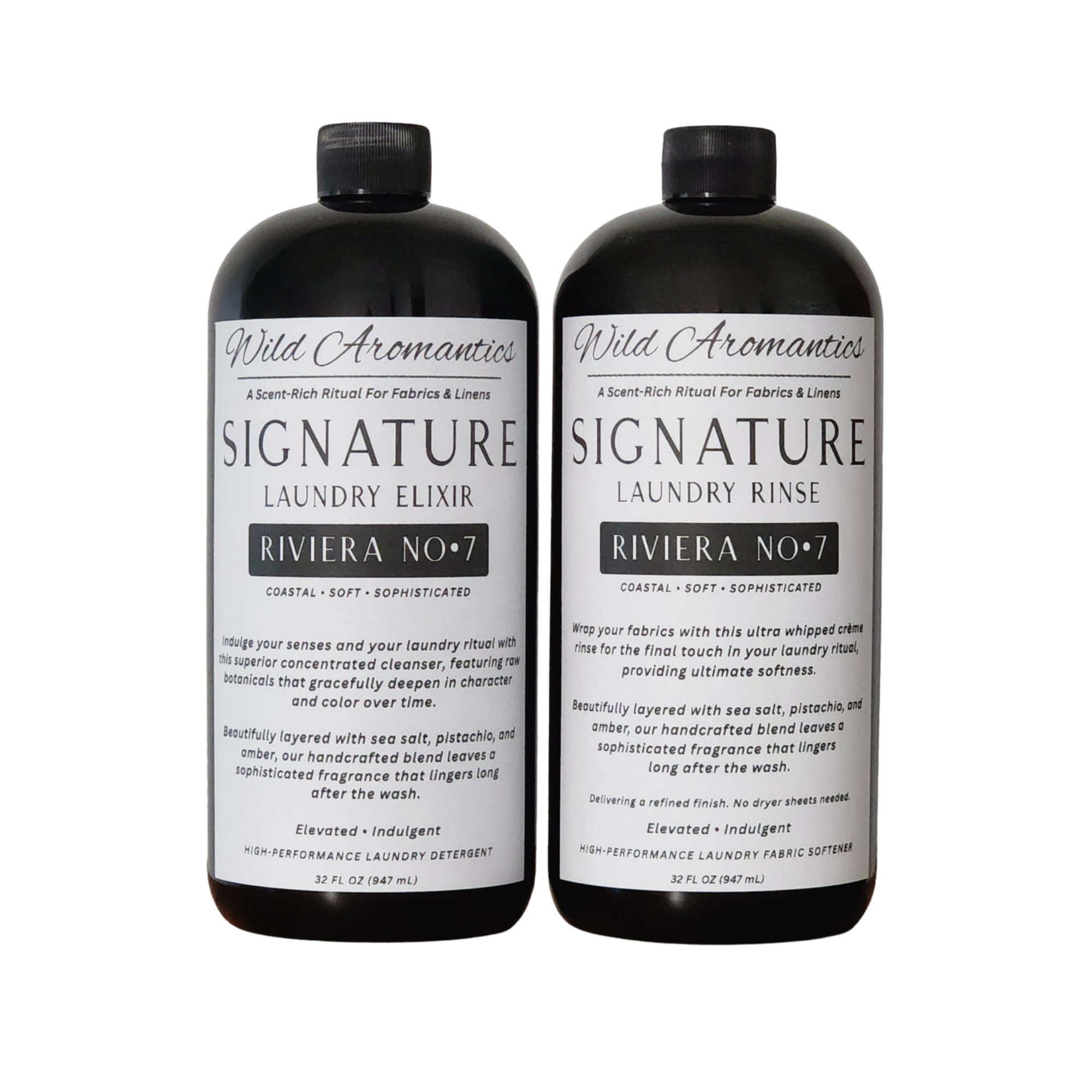 Riviera No•7 Signature Laundry Elixir Detergent + Riviera No•7 Signature Laundry Rinse Set 32oz. Each
