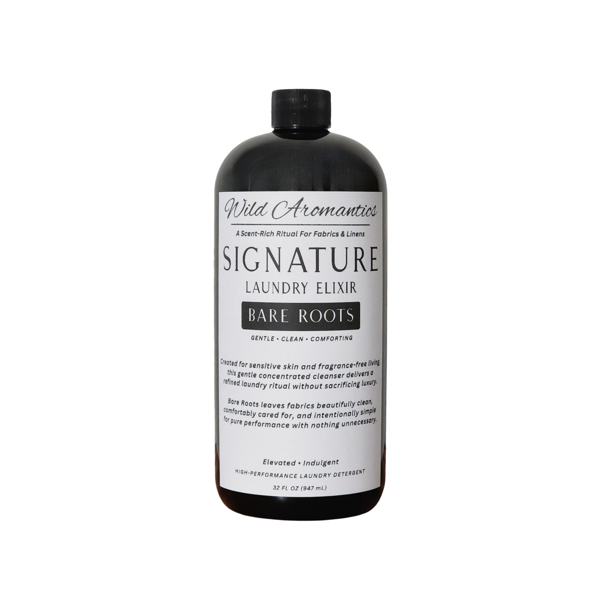 Bare Roots | Fragrance-Free Signature Laundry Elixir Detergent 32oz.