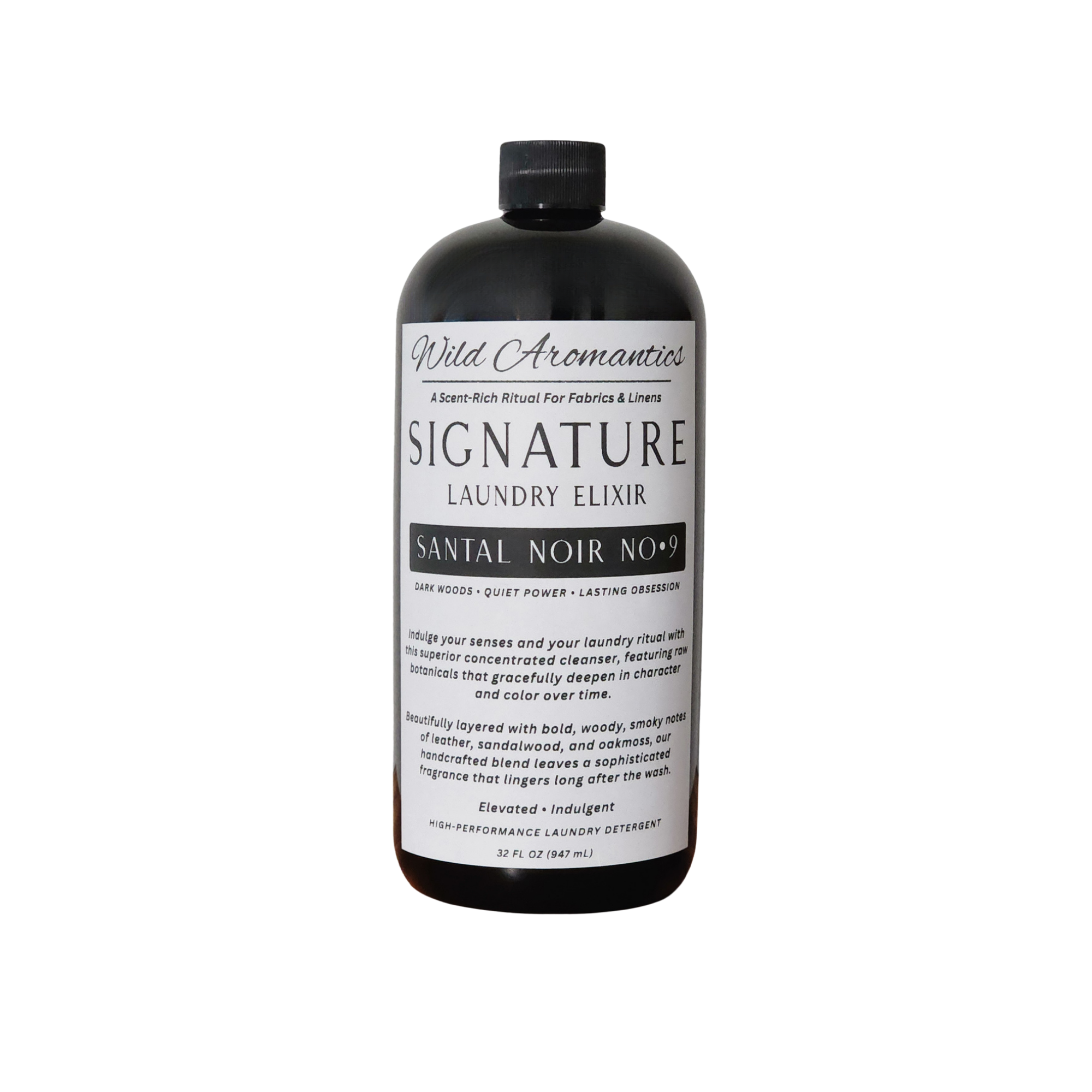 Santal Noir No•9 Signature Laundry Elixir Detergent 32oz.