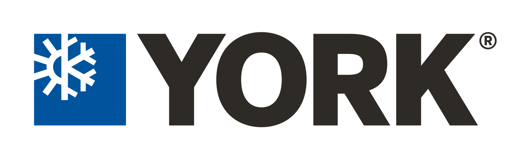 YORK logo with a blue square featuring a snowflake symbol.