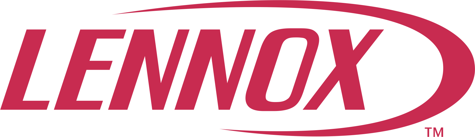 Company logo with the word "LENNOX" in bold red letters inside an oval outline.