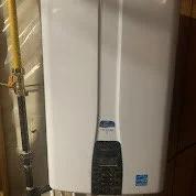 White water heater with digital panel