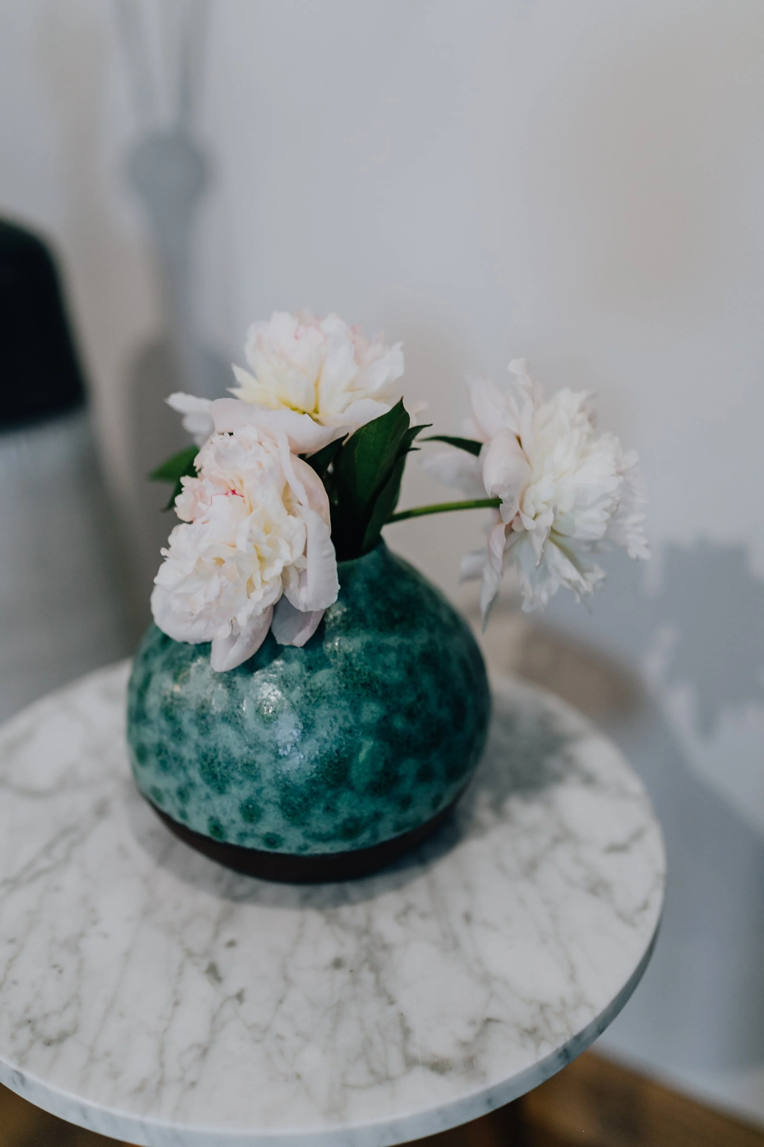 peony flowers in vase