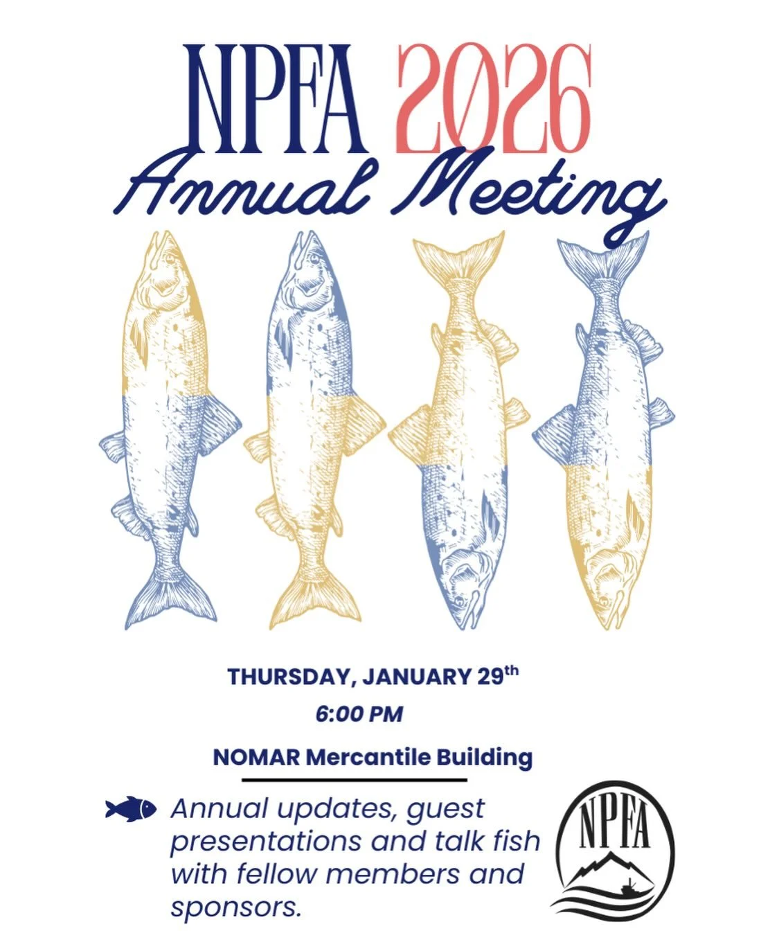 Looking forward to seeing our members and sponsors tomorrow evening.