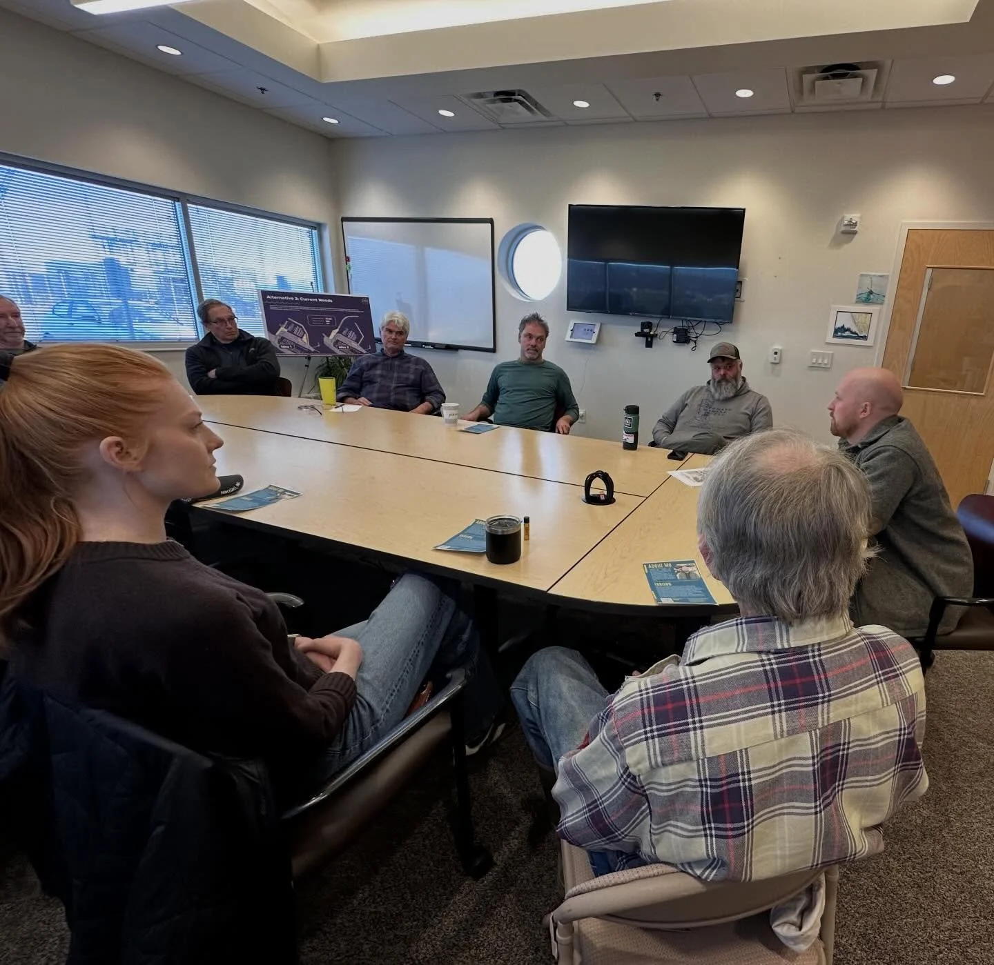 @jktforak , candidate for Alaska Governor, stops in to talk with local fishermen. Thanks for stopping by! You picked a great day to visit our harbor.