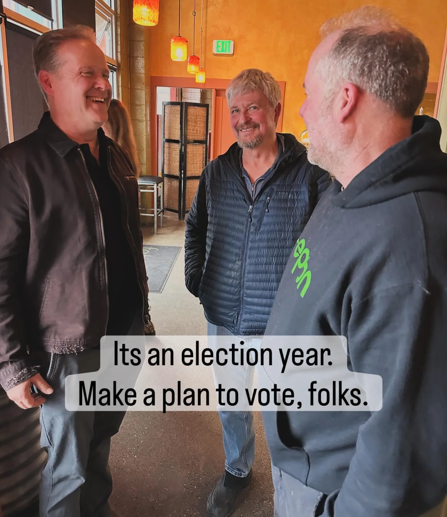 If you have a chance to show up to forums, campaign events, or meet and greets with candidates - now more than ever its important to ask questions and make a plan to vote! 

(NPFA Board Members Matt Alward and Steve Brown chat with Matt Heilala who i
