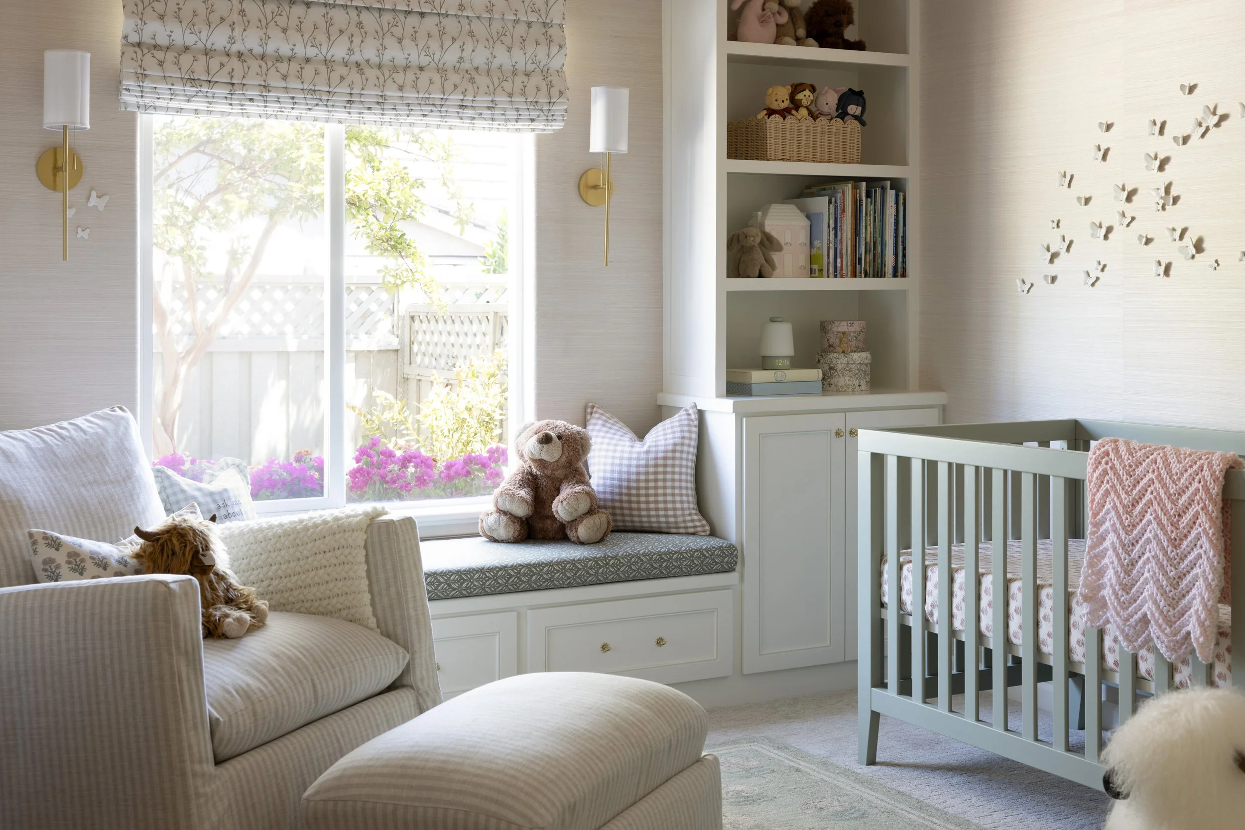 blush and sage nursery ireland theme stuffed animals