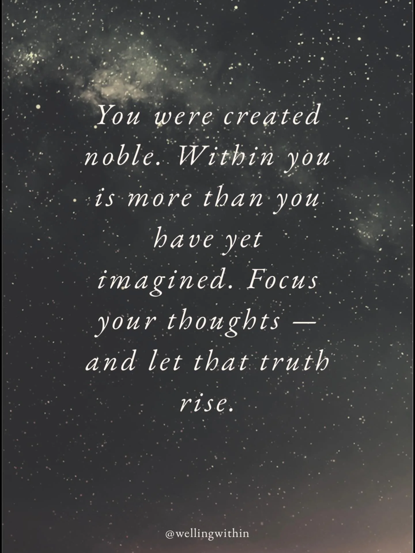There are days when the noise outside drowns out everything within. This is a gentle reminder &mdash; for you, and honestly for me too &mdash; that the potential you&rsquo;re searching for isn&rsquo;t somewhere out there. It&rsquo;s already welling w