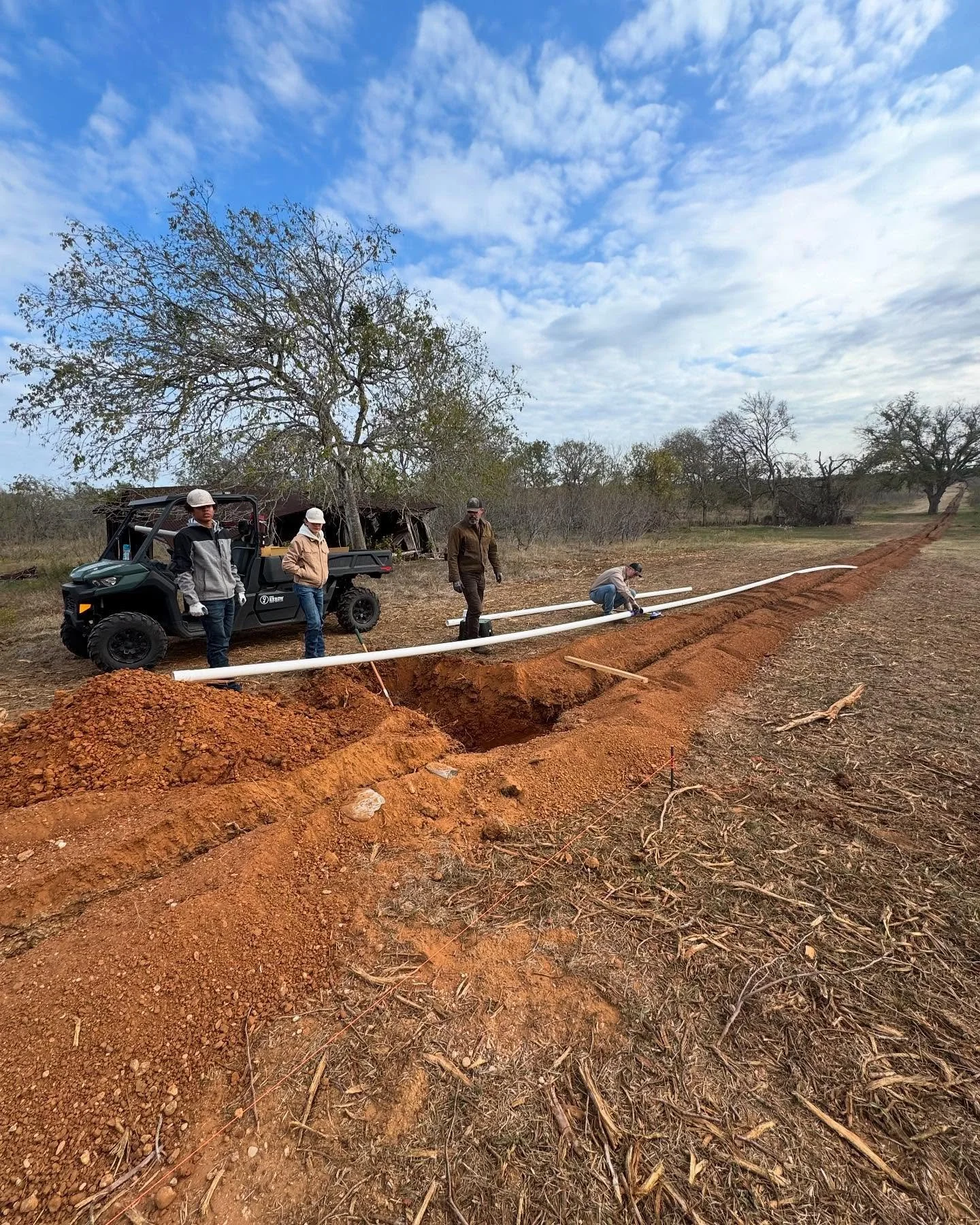 Just finished up an 8,500lf water line project on one of our mulching jobs. Grateful for good clients and good help! #austintexas #atx  #hillcountry #texashillcountry #sanantonio #satx #texas #realtor #landclearing #newbraunfels #wimberley #medina #b
