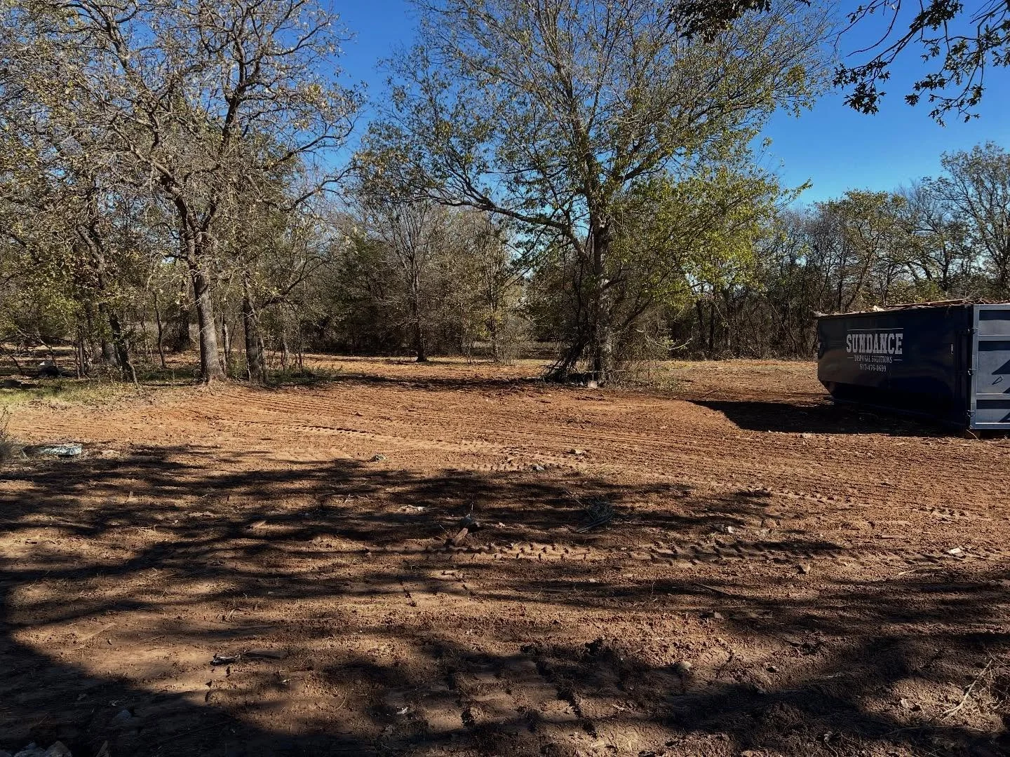 Before and after of a barn demo project we just finished outside of Glen Rose, TX. #texasrealtor #landclearing #texasranch #landdevelopment