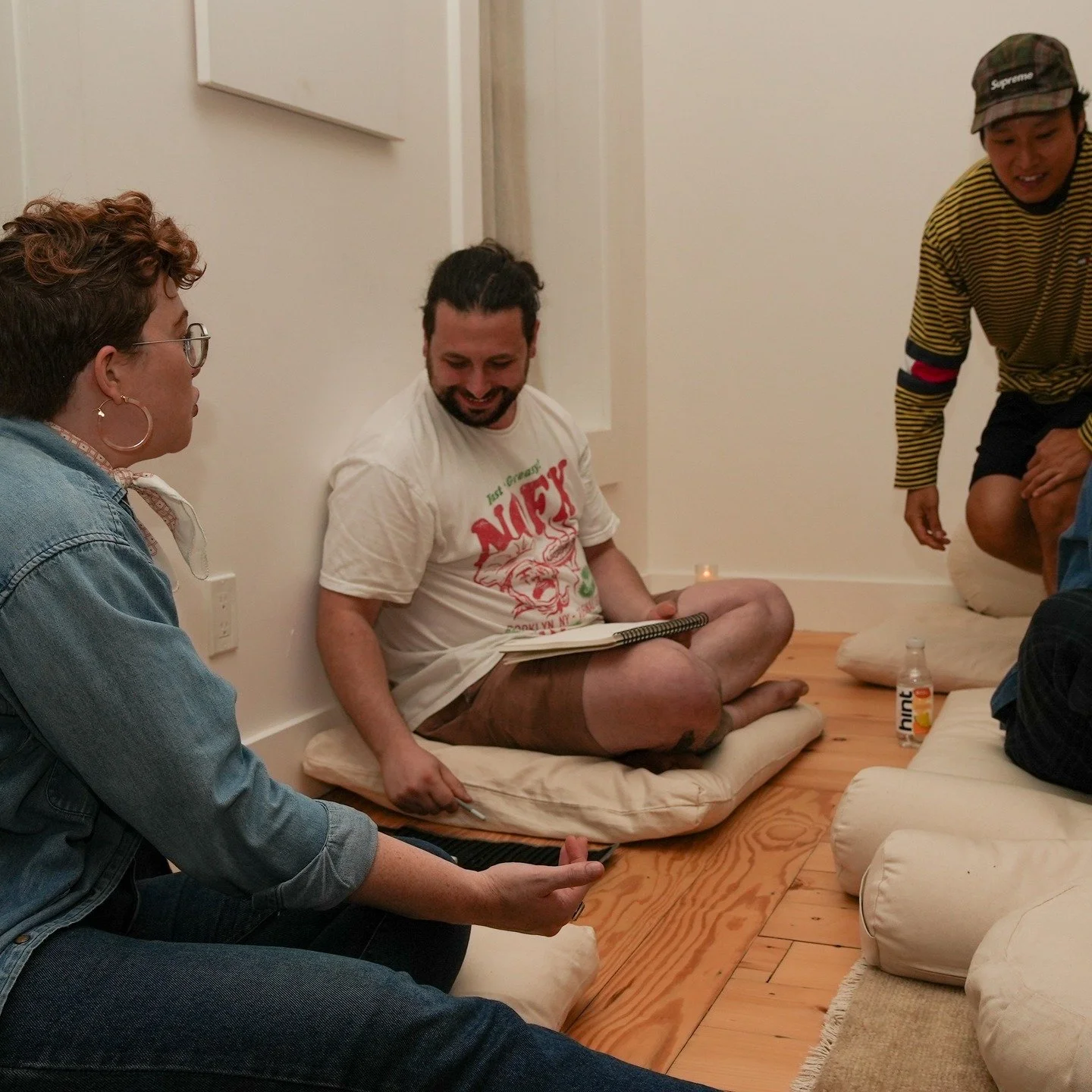 Our 9/4 Chill Hang was a rainy day success! Thanks to all our friends who came out and brought snacks, gave each other tarot and oracle readings, and shared their glowing vibes with us. ✨💗✨