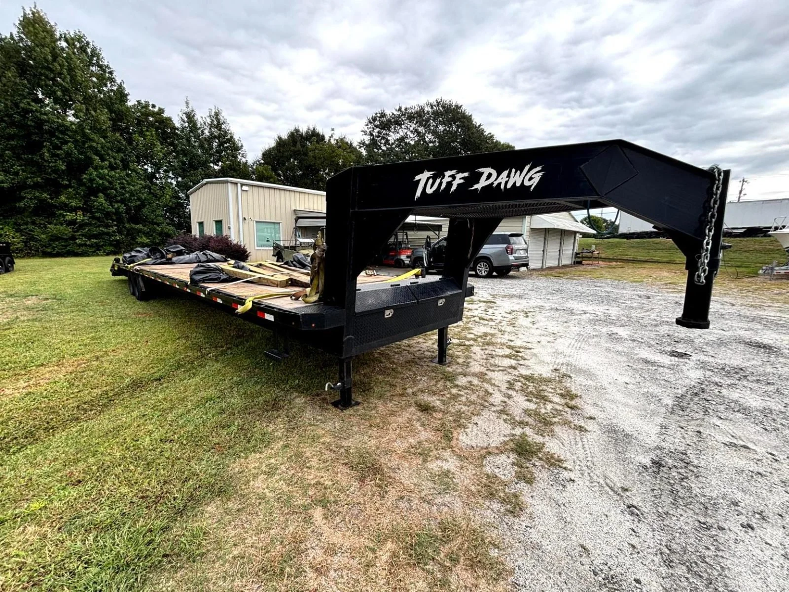 REPO 2025 TUFF DAWG 8x40 Used / Repo Trailer - BLACK - photo 1 - MLE Trailer Solutions