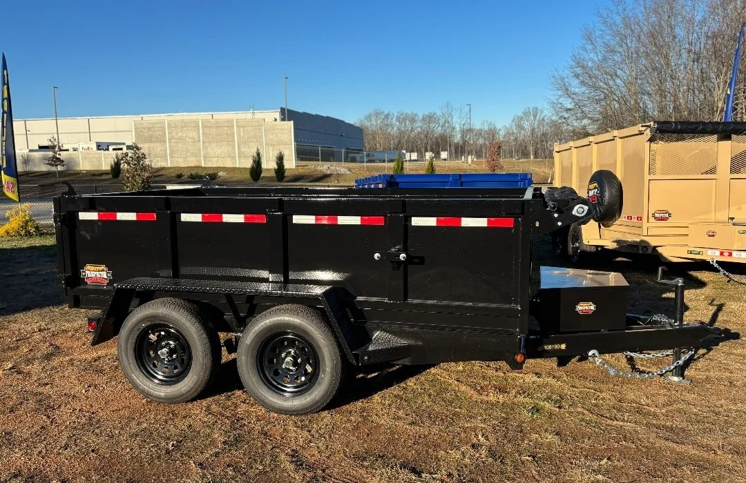 5x10 Dump Trailer Black