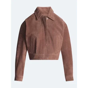 Scoop Women’s and Women’s Plus Cropped Suede Jacket, Sizes XS-4X