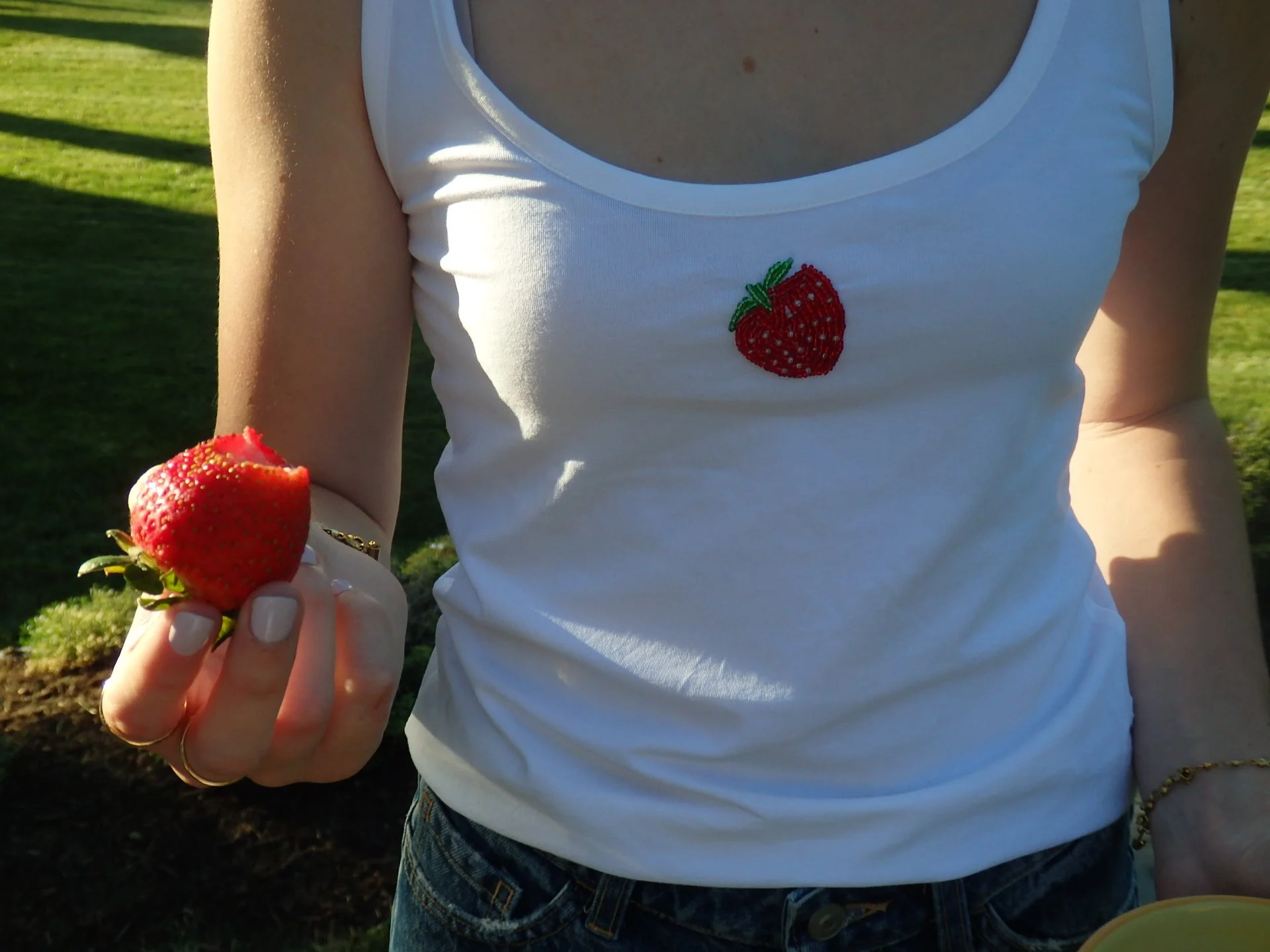 strawberry tank top