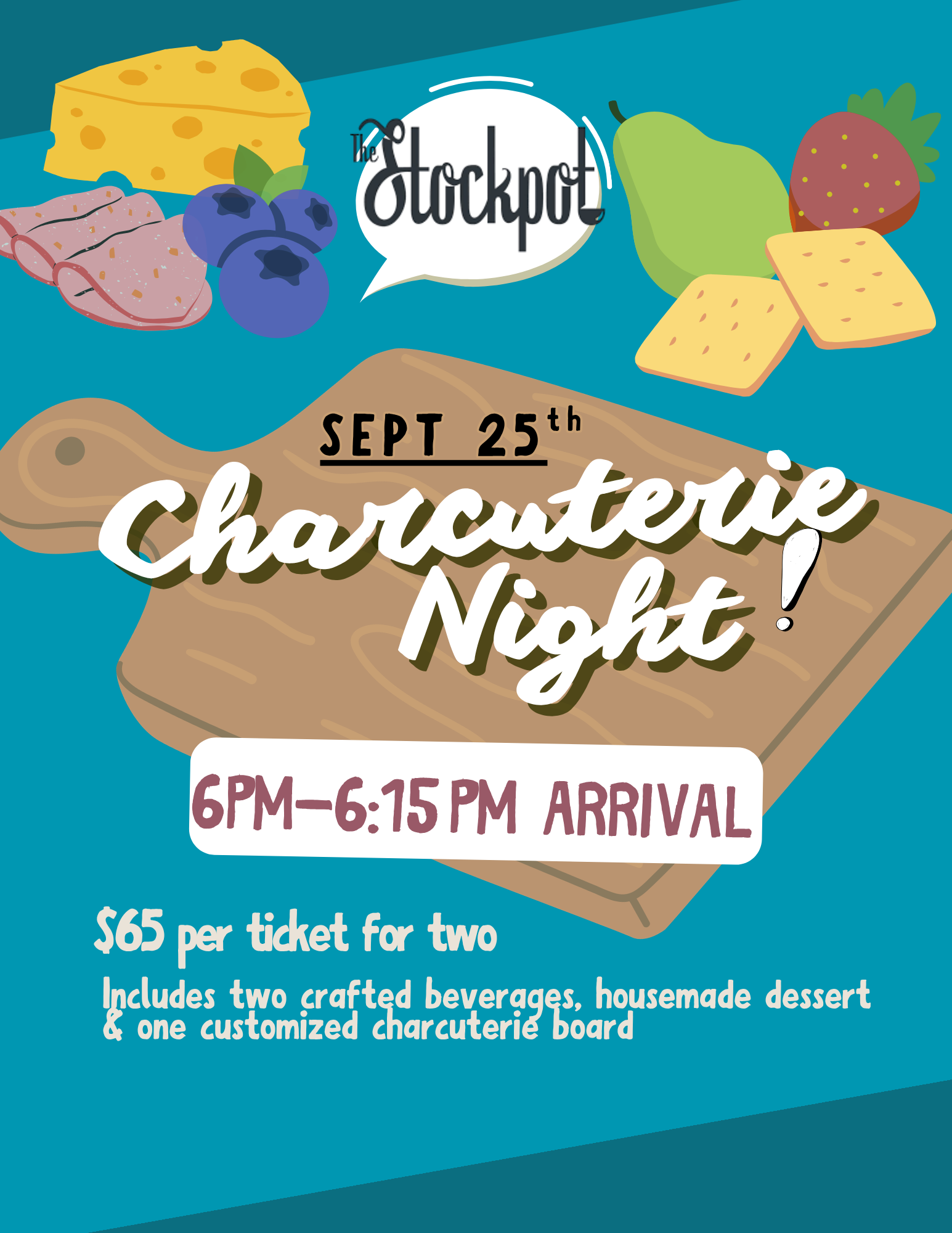 Charcuterie Night (6-6:15 Seating)