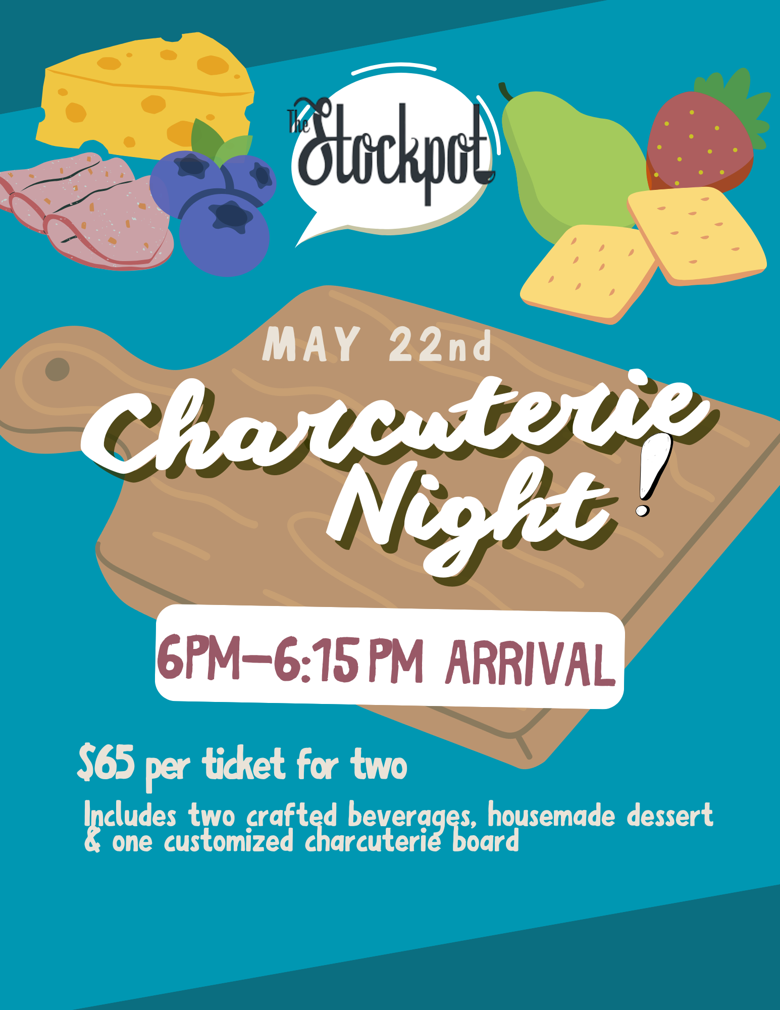 Charcuterie Night (6-6:15 Seating)