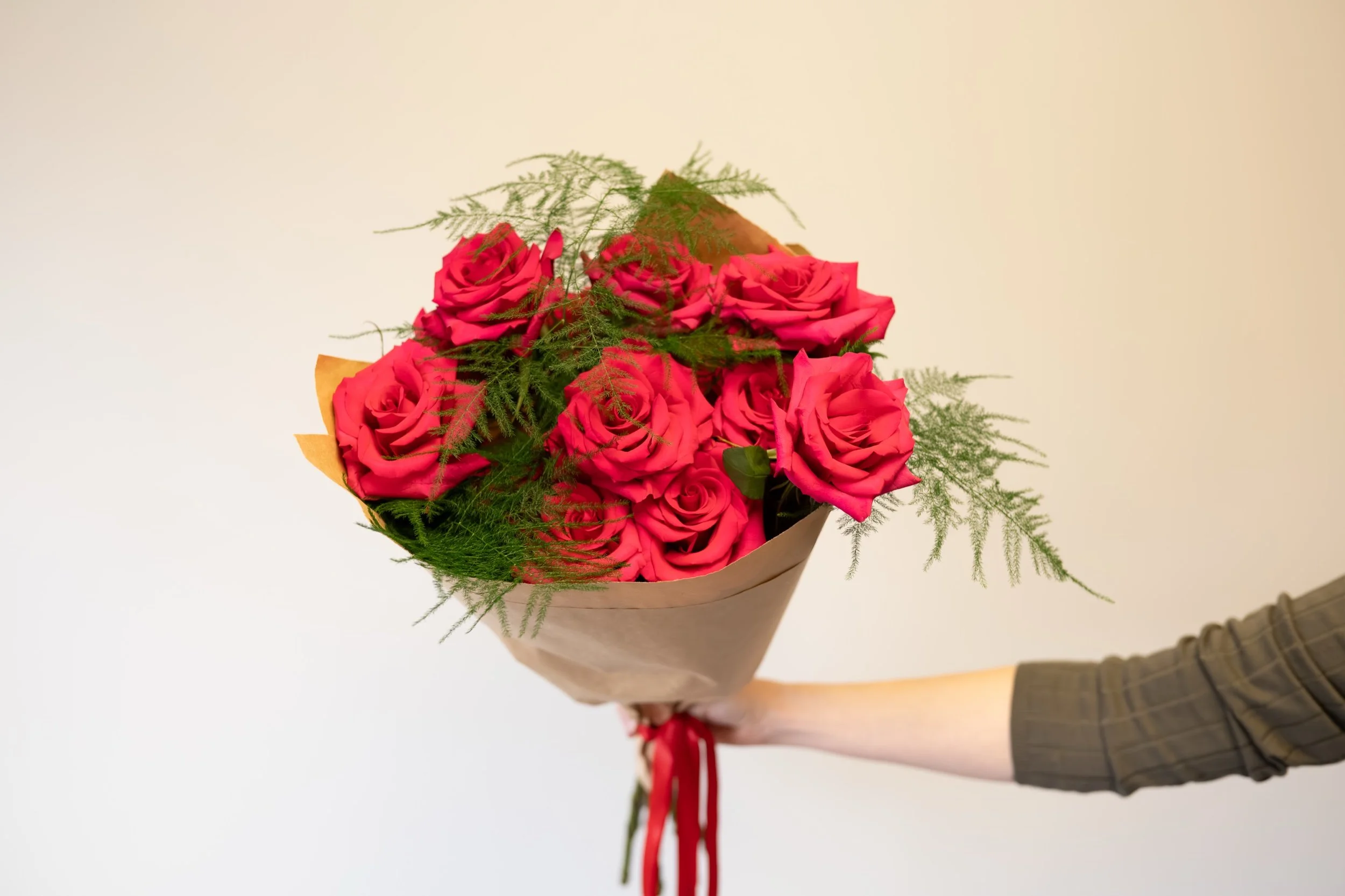 Valentine's Wrapped Baker's Dozen Roses